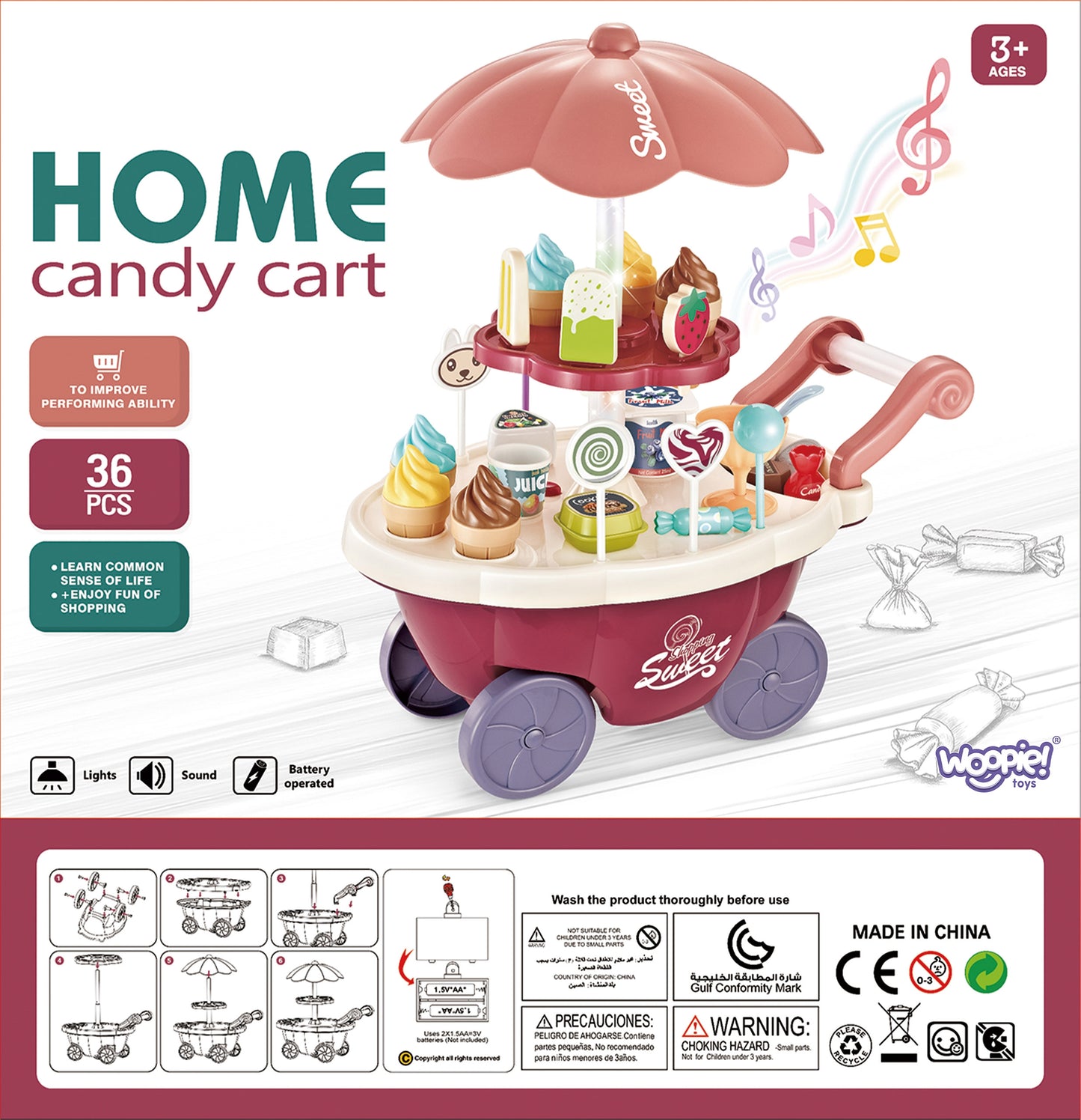 Visos WOOPIE Food Truck detalės ir 36 priedai supakuoti – vaizdas 9