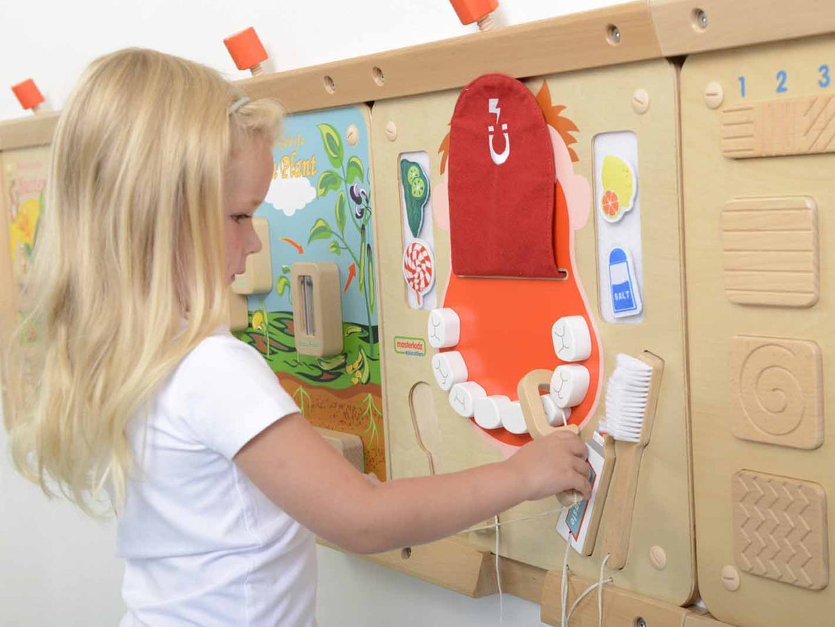 MASTERKIDZ Burnos higienos Montessori sieninė lenta
