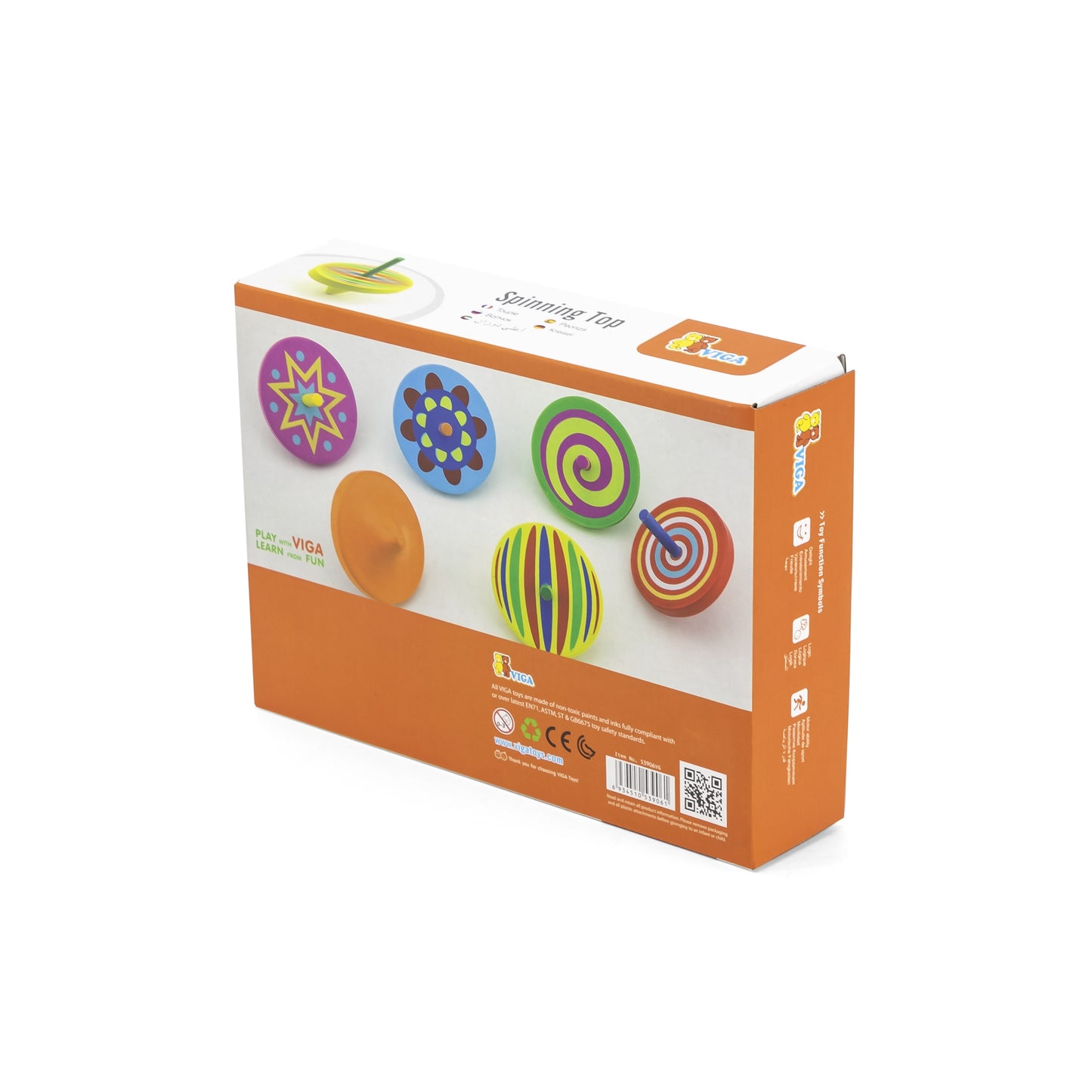 VIGA Spalvotas medinis vilkelis, 1 vnt.