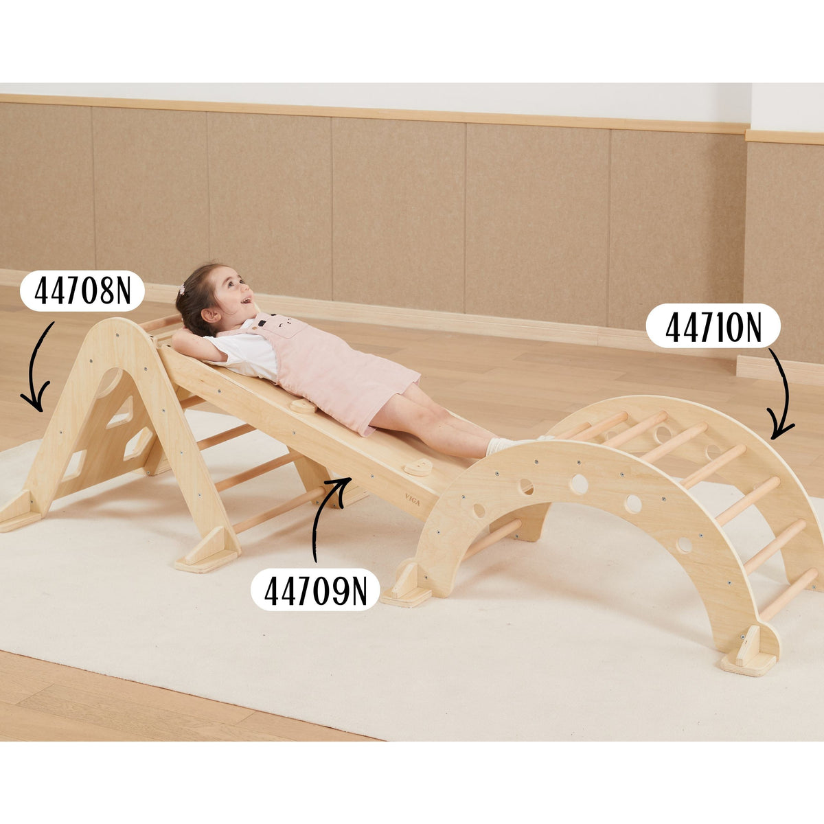 VIGA medinė Pikler laiptų trikampė kopetėlė, Montessori