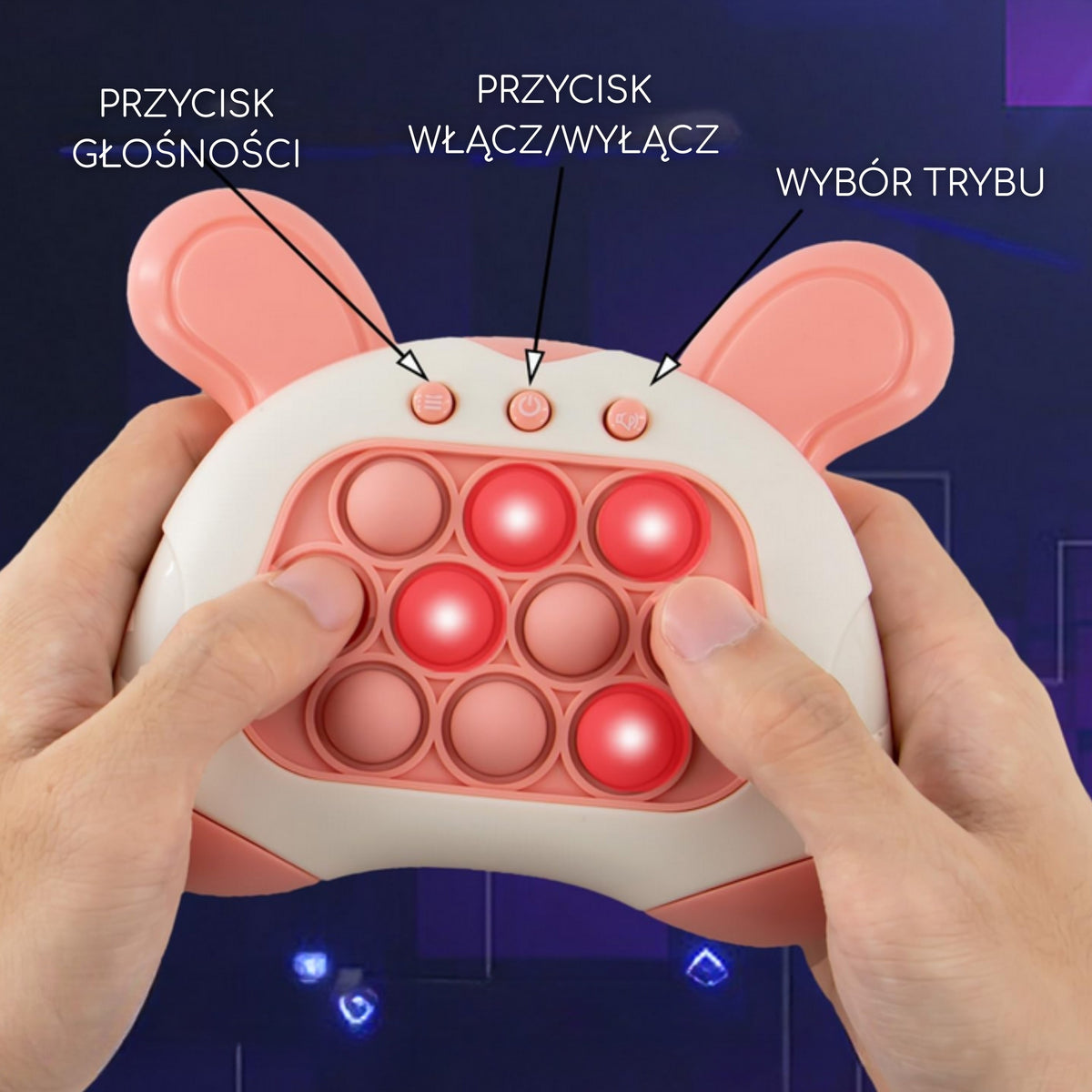 WOOPIE POP IT Elektroninis Žaidimas Triušio Ausytės