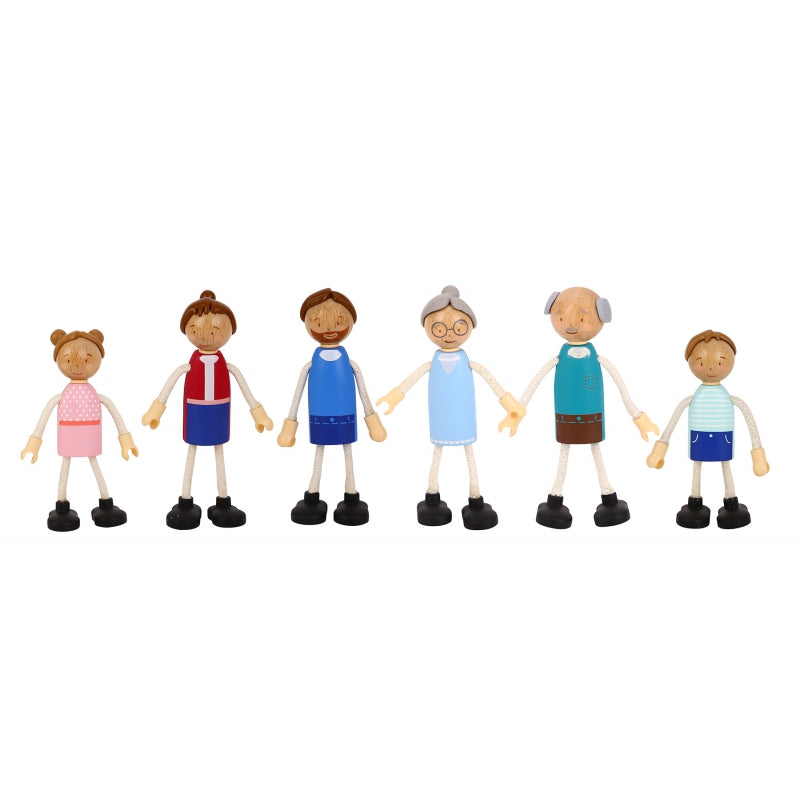 TOOKY TOY Didelis medinis lėlių namelis