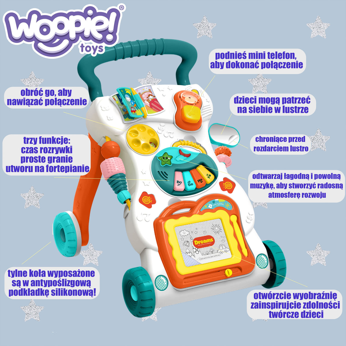 WOOPIE BABY Muzikinė Vaikštynė su Pažintine Knygele