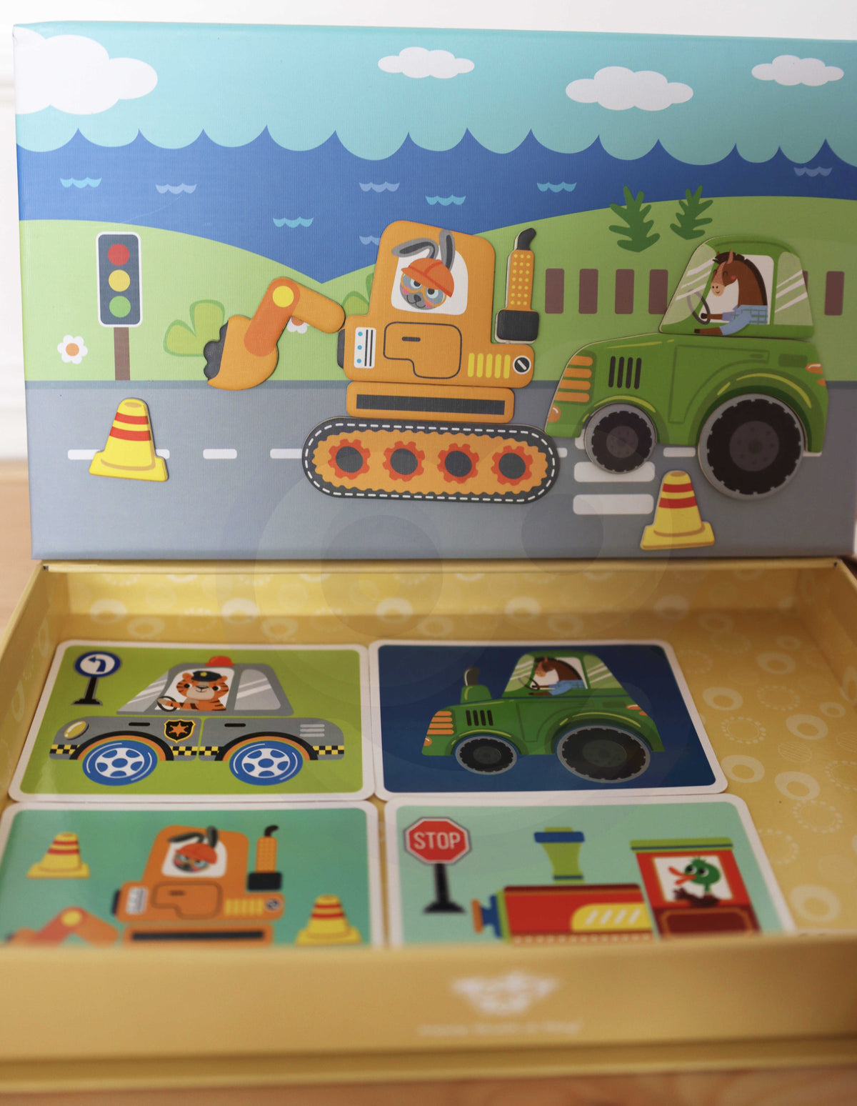 TOOKY TOY Montessori magnetinė lavinamoji dėlionė vaikams, 80 detalių
