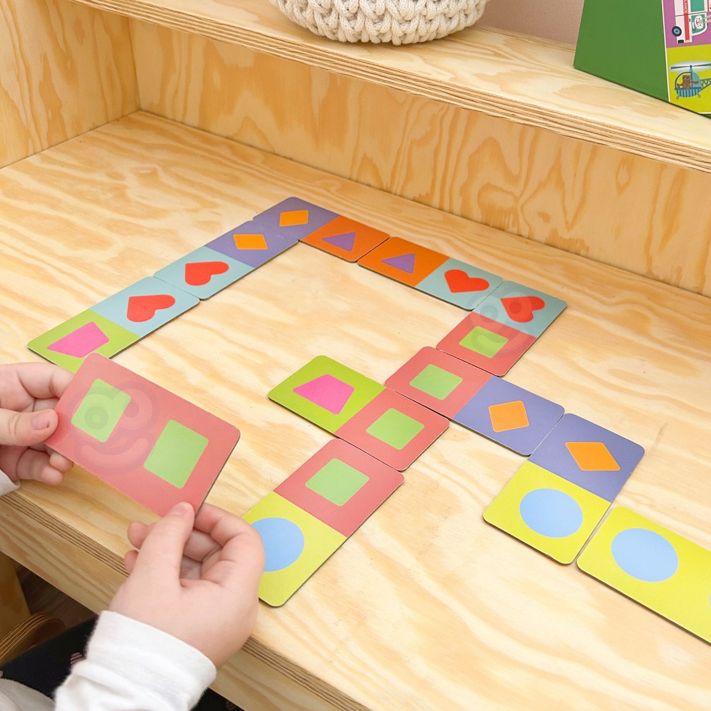 WOOPIE edukacinis žaidimas „Gyvūnų transportas“: Dėlionė / Domino (Montessori) – vaizdas 7