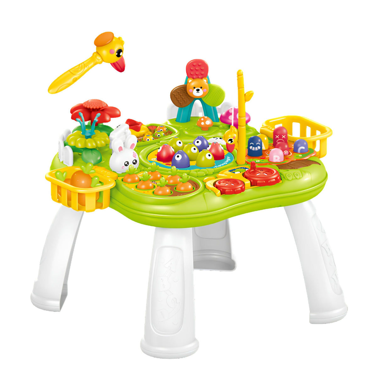 WOOPIE BABY 2in1 edukacinis staliukas su žūklės ir plaktuko žaidimais