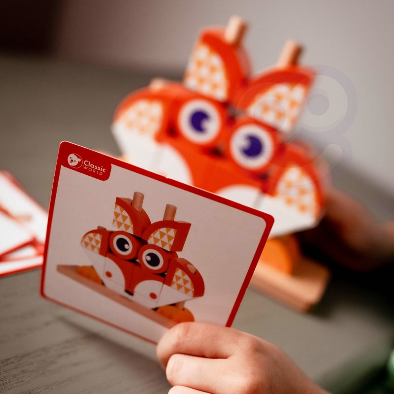 Classic World kūrybiniai mediniai 3D erdviniai blokai – vaizdas 2