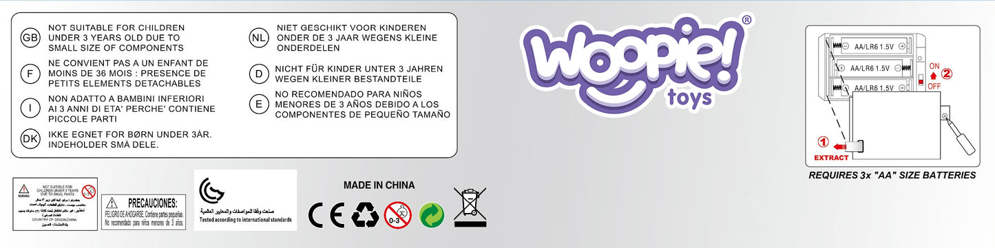 WOOPIE žaislinis grandininis pjūklas su besisukančia gumine grandine – vaizdas 8