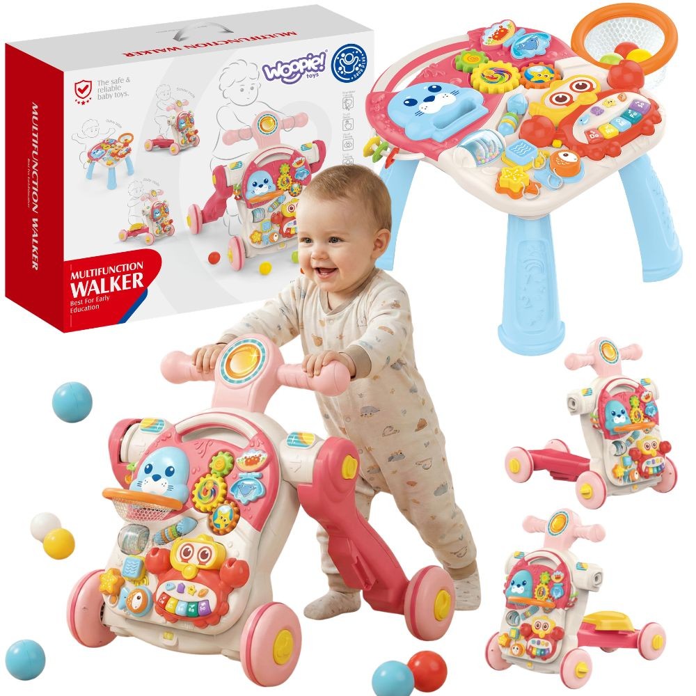WOOPIE BABY Vaikštynė-Stumdukas 4in1 su Pažintine Lentele