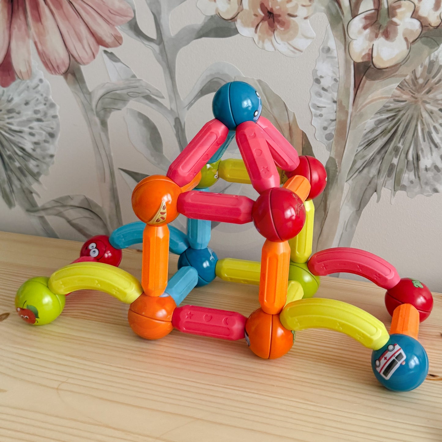 WOOPIE Magnetinis edukacinis konstruktorius, 128 elementai – vaizdas 3