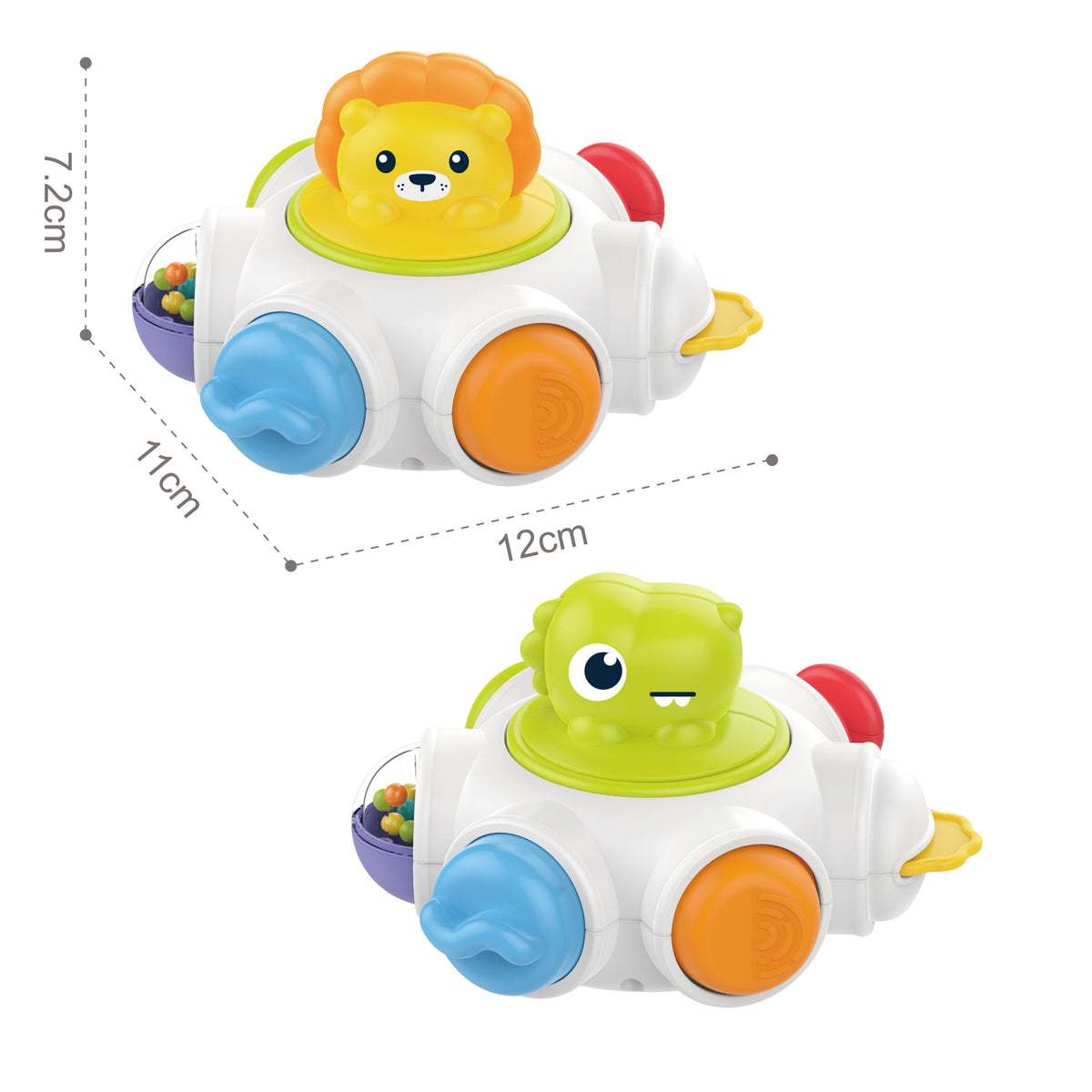 WOOPIE BABY Kosmoso Raketa Sensorinis Lavinamasis Kubas 6 in 1 – nuo 18 mėnesių