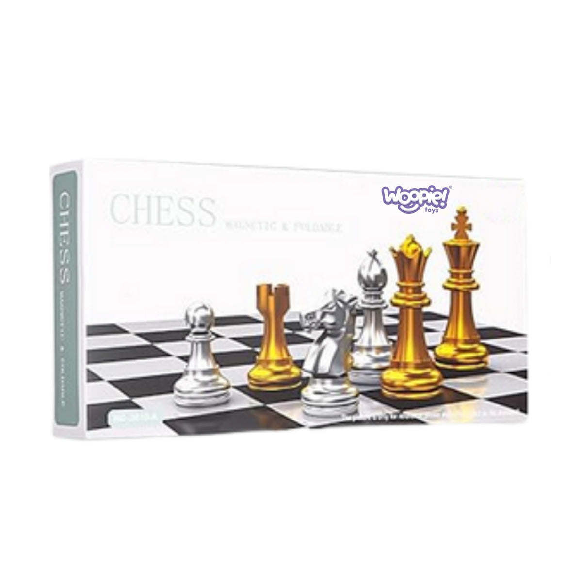WOOPIE Sulankstomi Magnetiniai Šachmatai Auksinė Sidabrinė Spalva