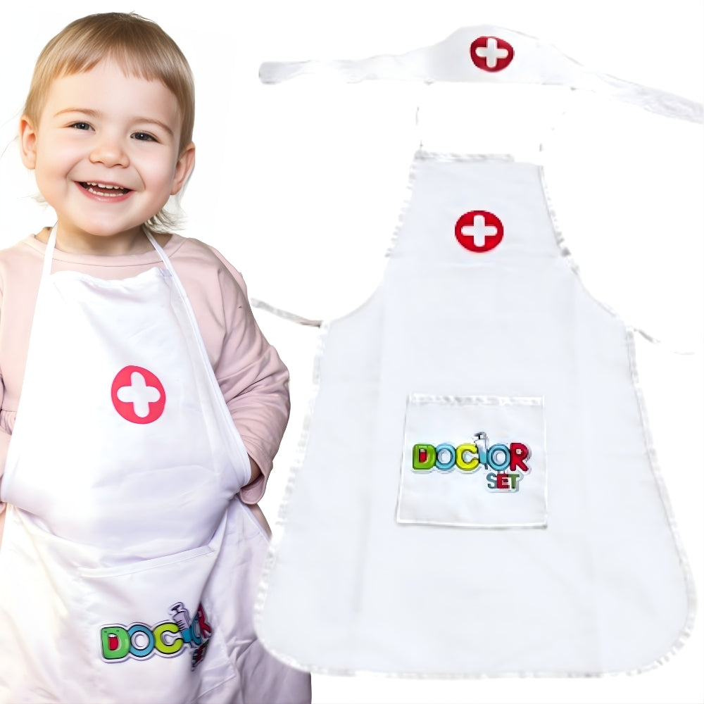 WOOPIE Slaugytojos kostiumas (chalatas ir kepuraitė) – pagrindinis vaizdas