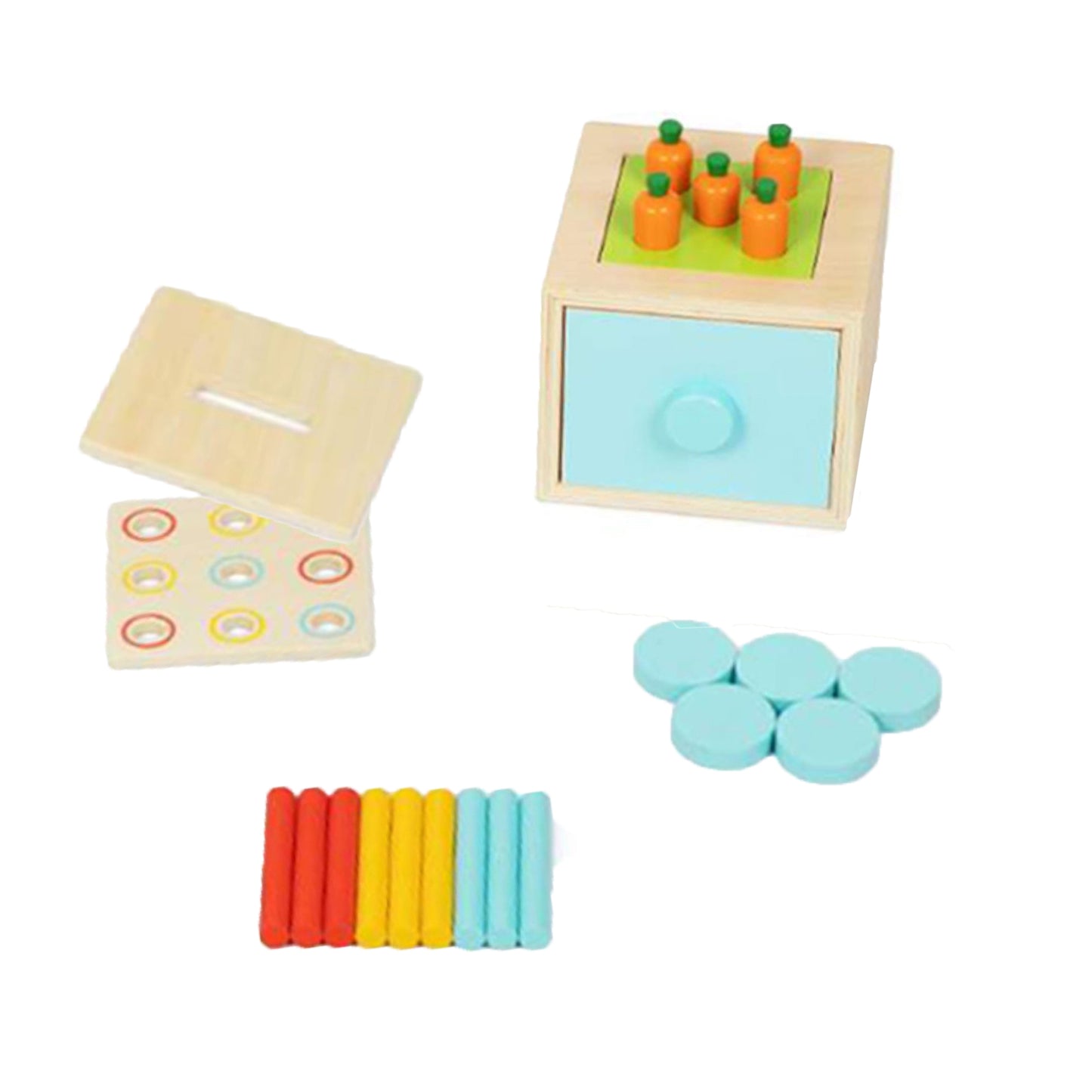 TOOKY TOY XXL Montessori edukacinė sensorinė dėžė 7in1 (16–18 mėn.)
