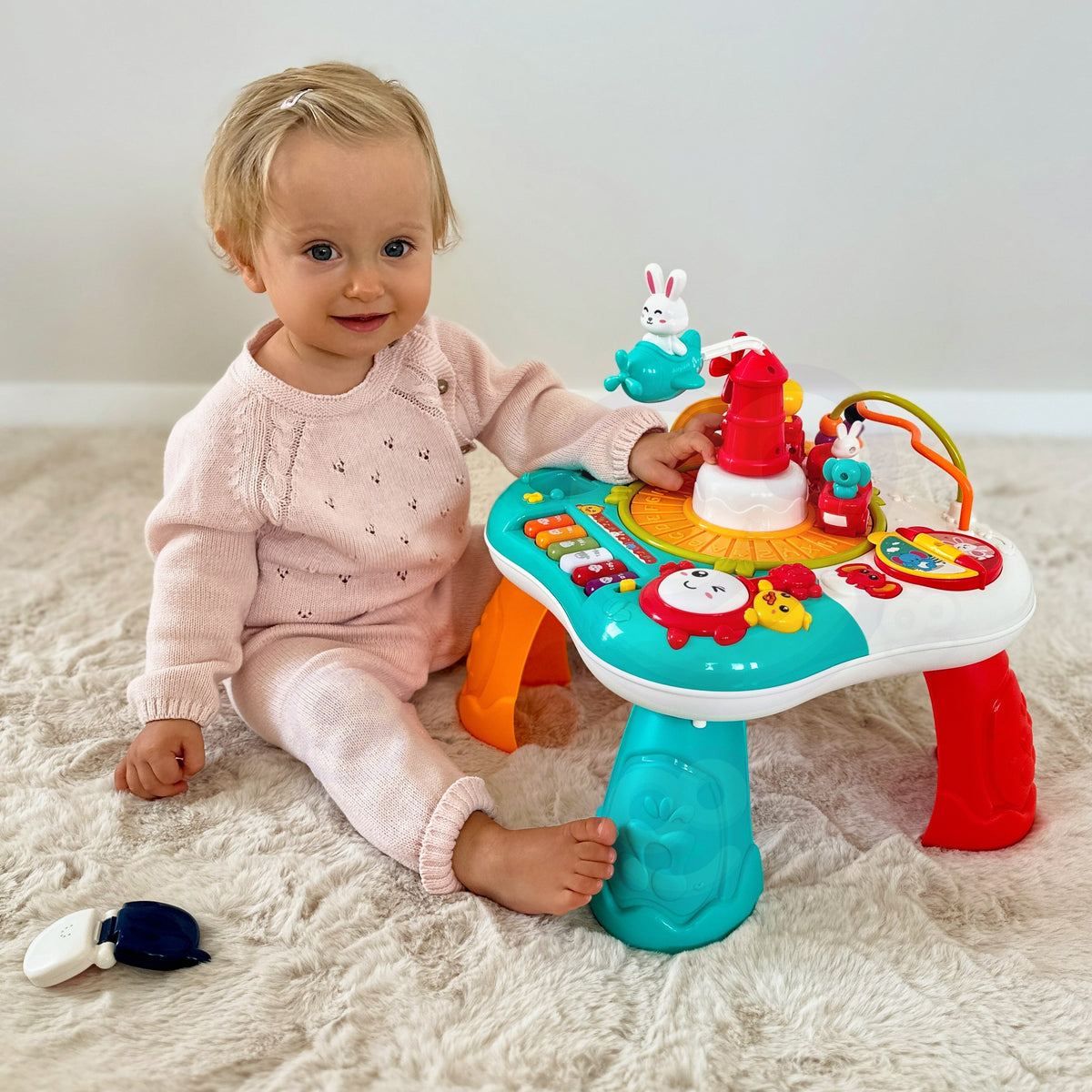 WOOPIE BABY 2in1 interaktyvus edukacinis staliukas su pianinu