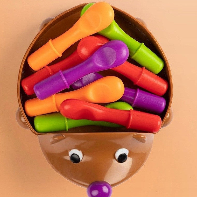 WOOPIE Ežiukas Rūšiuoklis Montessori 4in1 – Skaičiai ir Spalvos