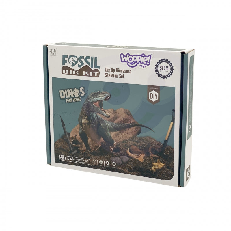 WOOPIE archeologiniai kasinėjimai 6in1 Dinozauro skeletas