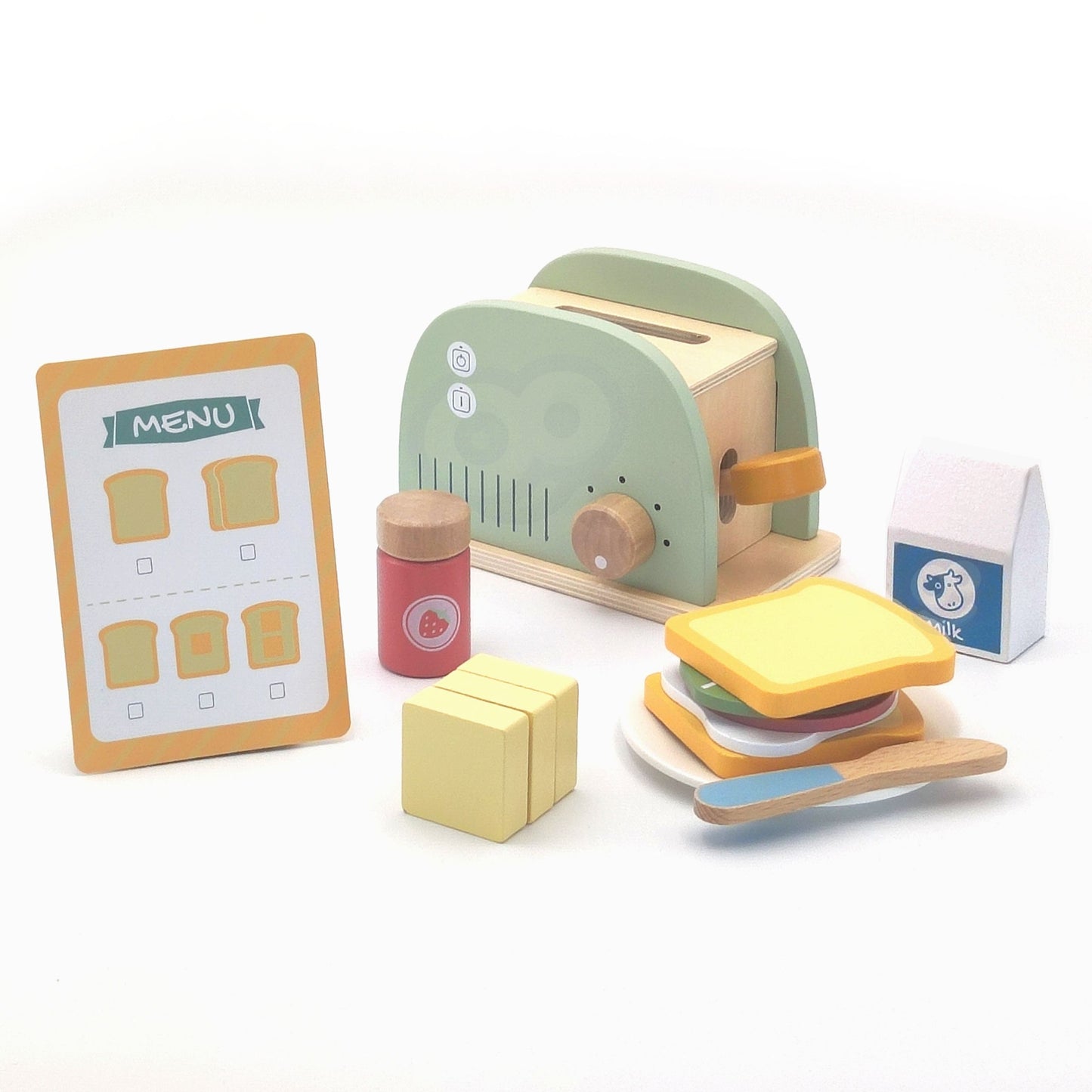 WOOPIE GREEN Medinis skrudintuvas Pusryčių rinkinys, priedai – vaizdas 2