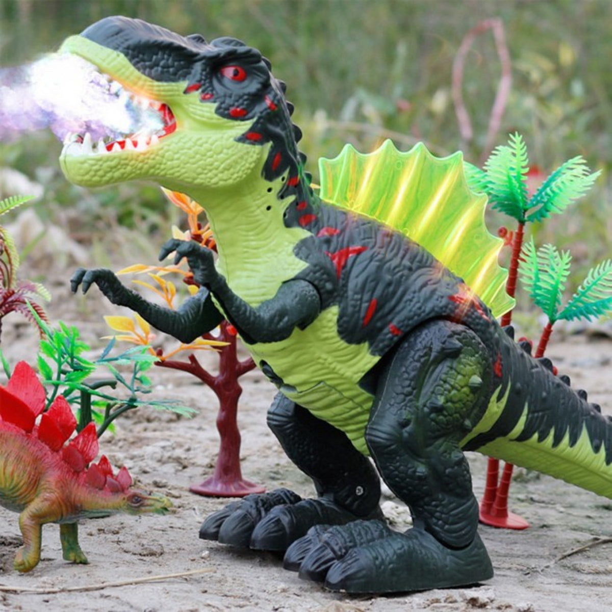 WOOPIE Vaikštantis Tyrannosaurus Rex Dinozauras su Garso ir Šviesos Efektais
