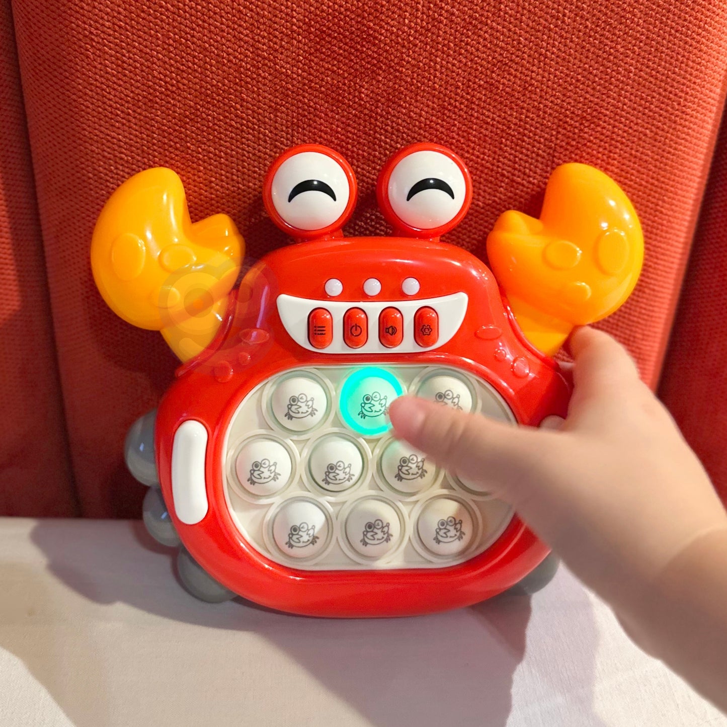 WOOPIE Elektroninis POP IT Antistresinis Įgūdžių Žaidimas „Raudonas Krabas“ – vaizdas 3