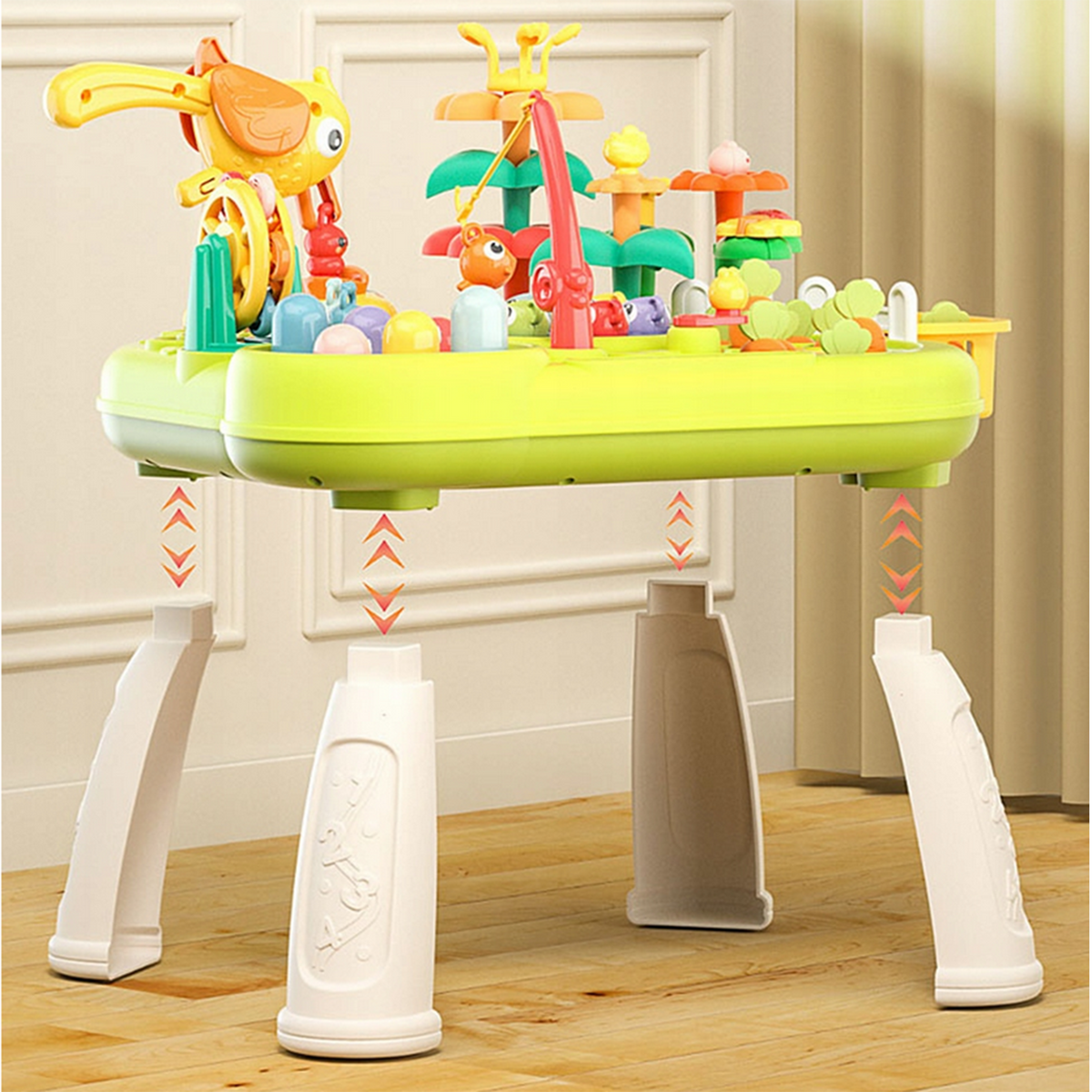 WOOPIE BABY Interaktyvus 8-in-1 Montessori lavinamasis stalas
