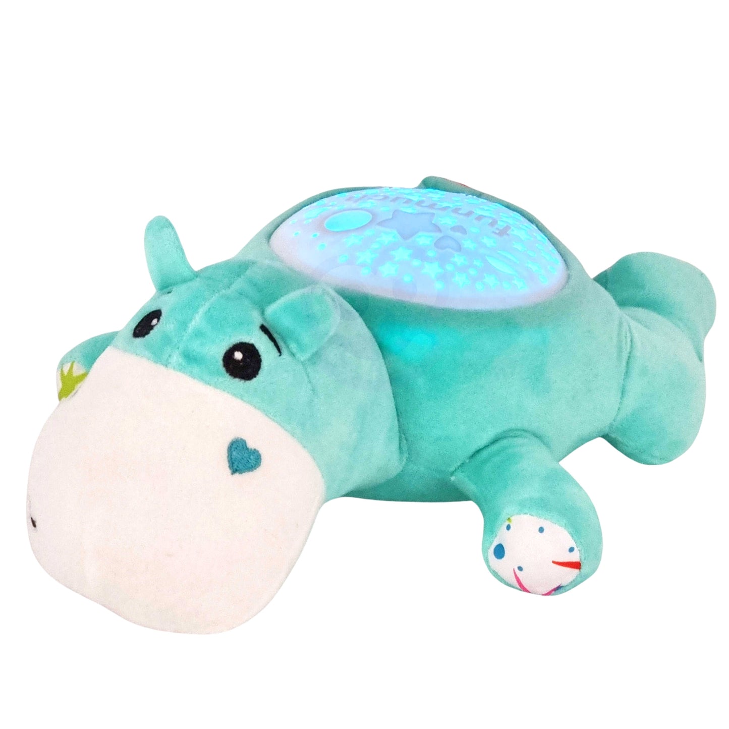 WOOPIE BABY 2-in-1 Projektorius ir Minkštas Žaislas Begemotikas
