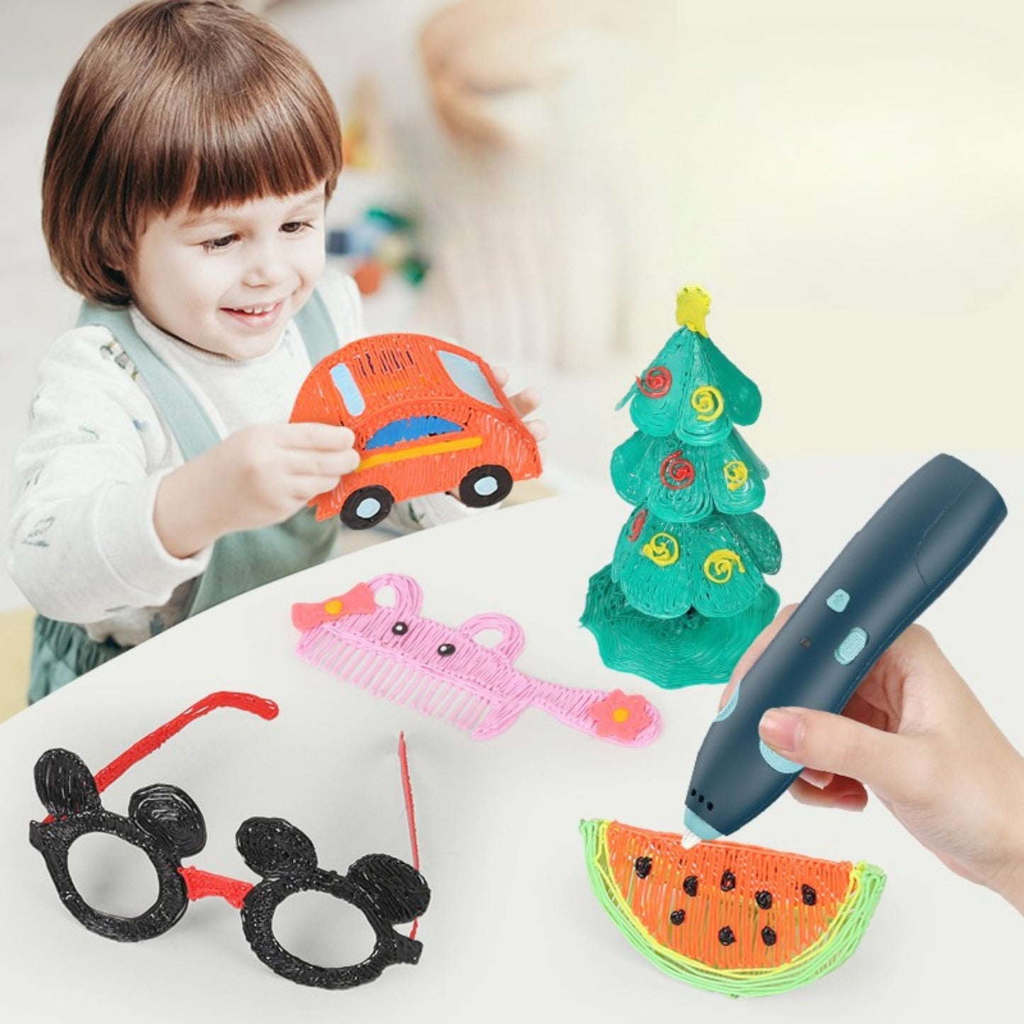 WOOPIE 3D Rašiklis Saugus USB Kasetės Vaikams nuo 3 metų