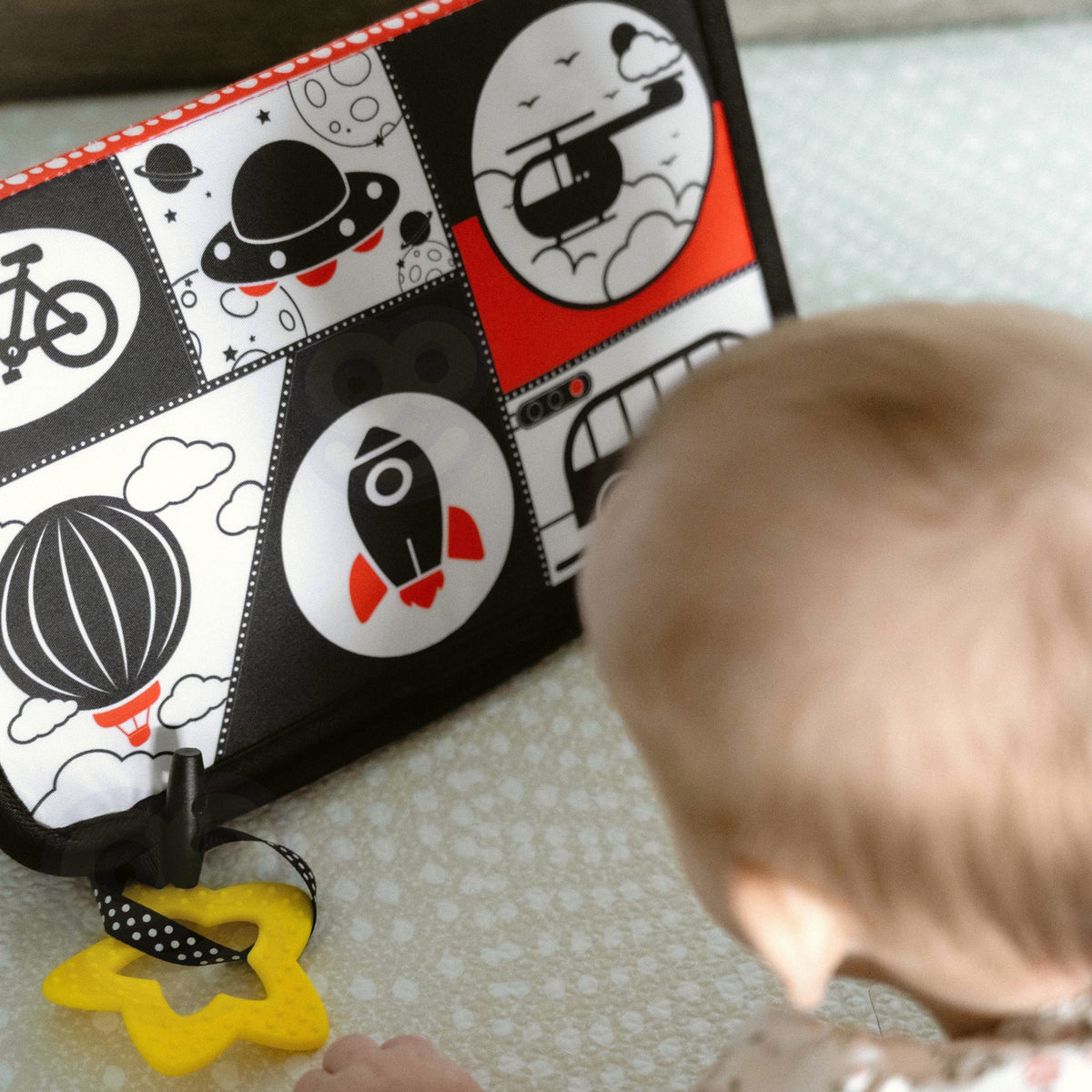 WOOPIE GREEN XXL Montessori Sensorinis Rinkinys 6in1 Kūdikiams 3-4 Mėn. FSC