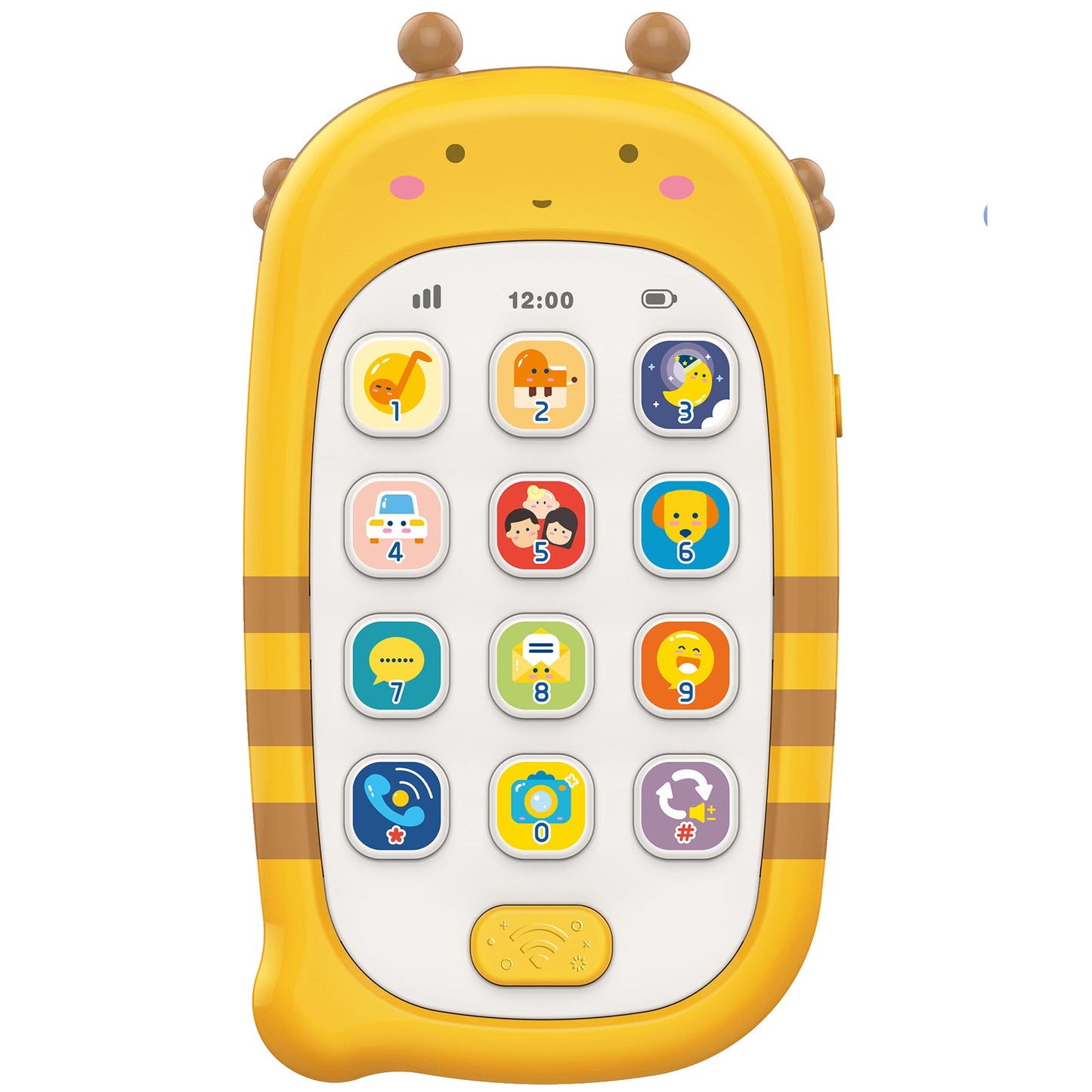 WOOPIE BABY Interaktyvus žaislinis telefonas su garsais vaikams