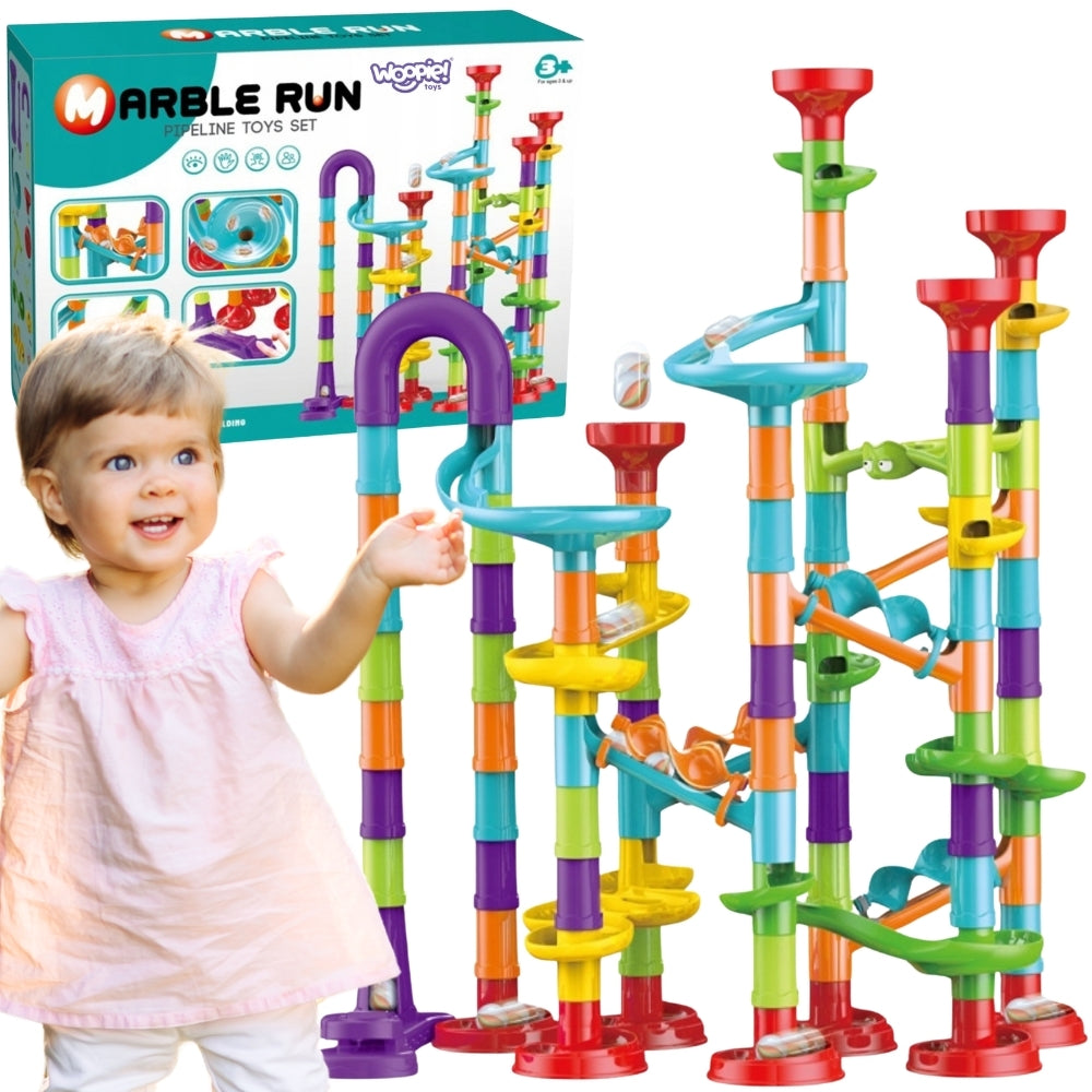 WOOPIE rutuliukų trasa (kulodromas) Spiralė, 113 dalių rinkinys – pagrindinis vaizdas