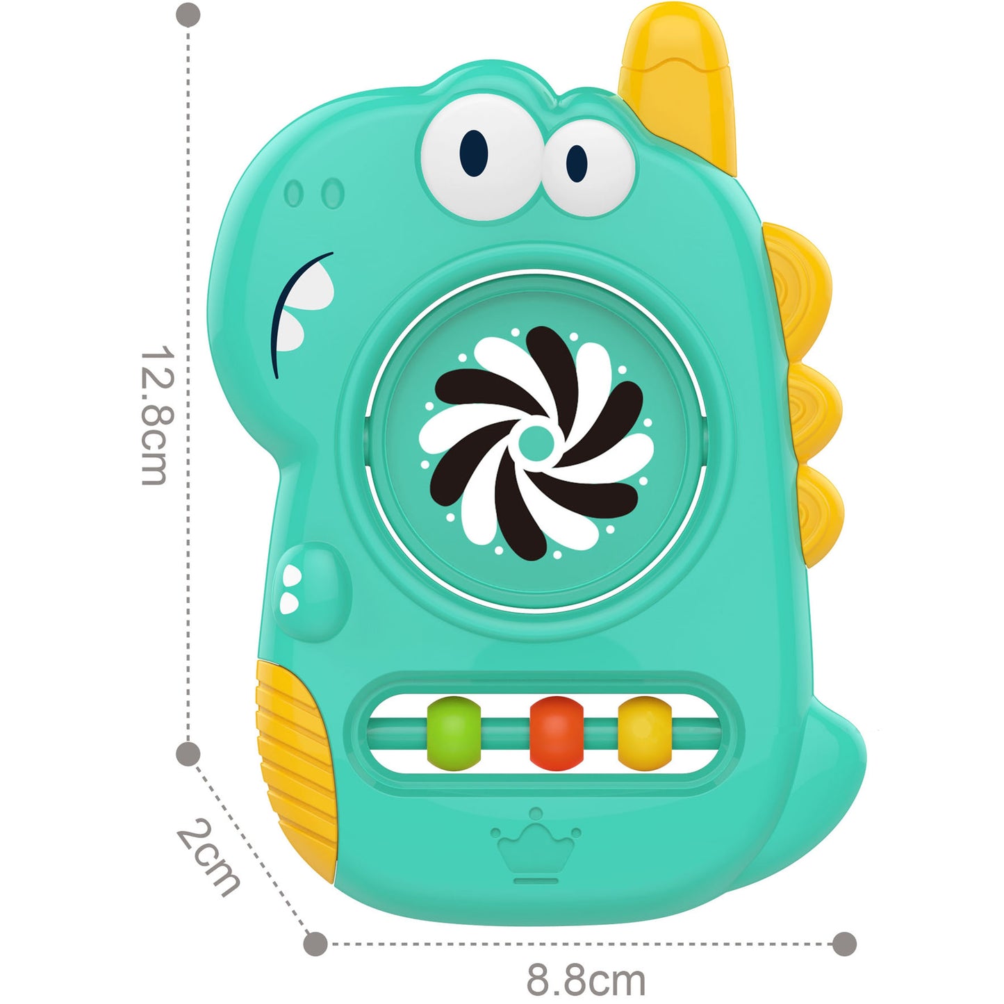 WOOPIE BABY Sensorinis žaislas-kramtukas su veidrodėliu „Dino“ – vaizdas 8