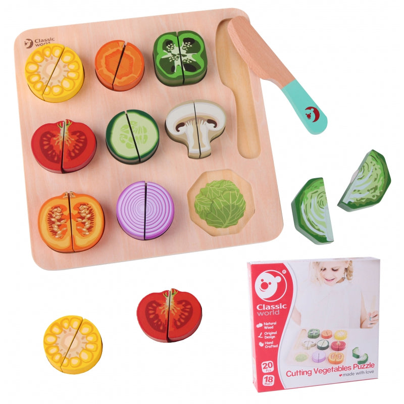 CLASSIC WORLD Medinių daržovių pjaustymo rinkinys – vaizdas 2