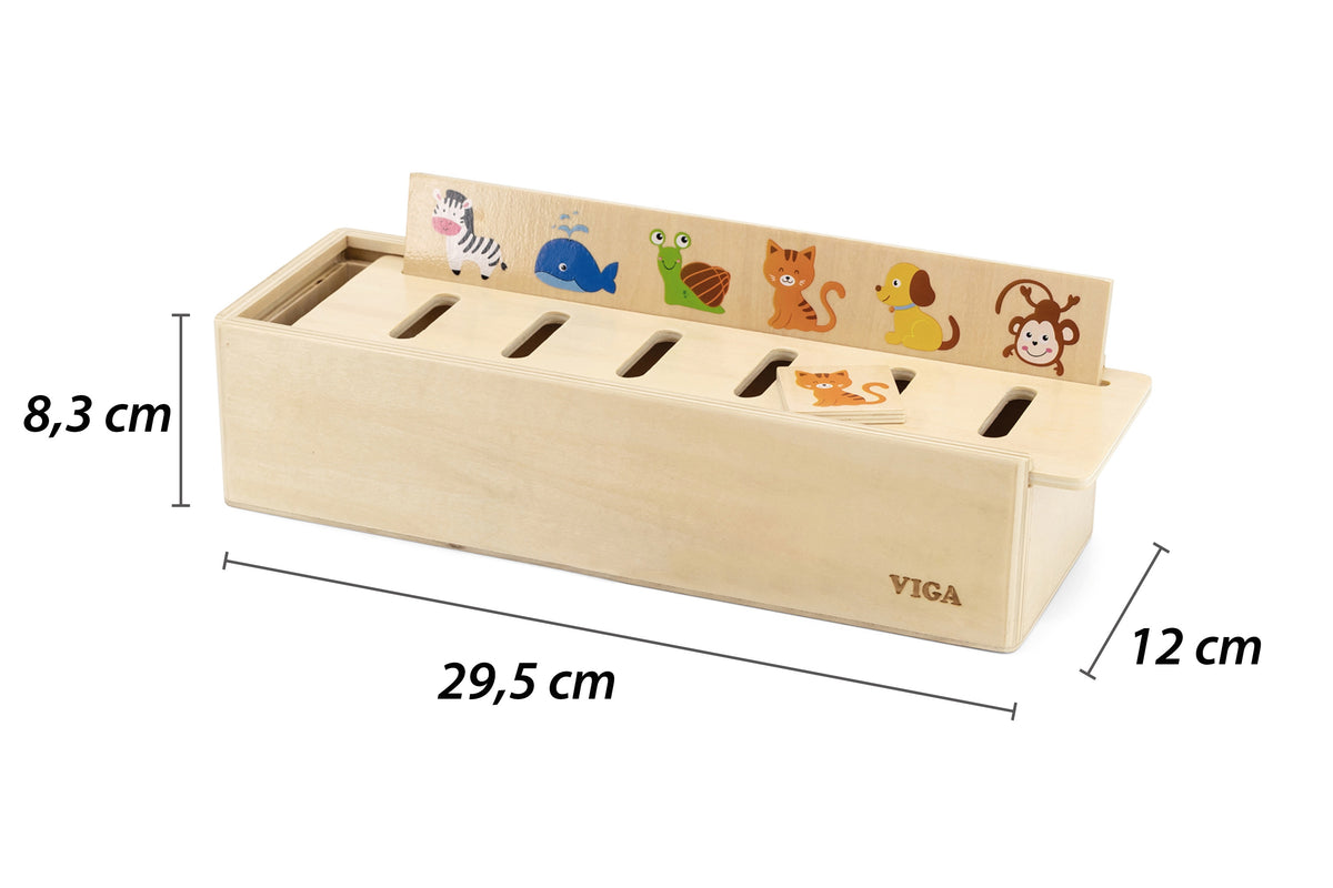 VIGA Medinis Rūšiuoklis – Gyvūnai Vaisiai Daržovės Montessori
