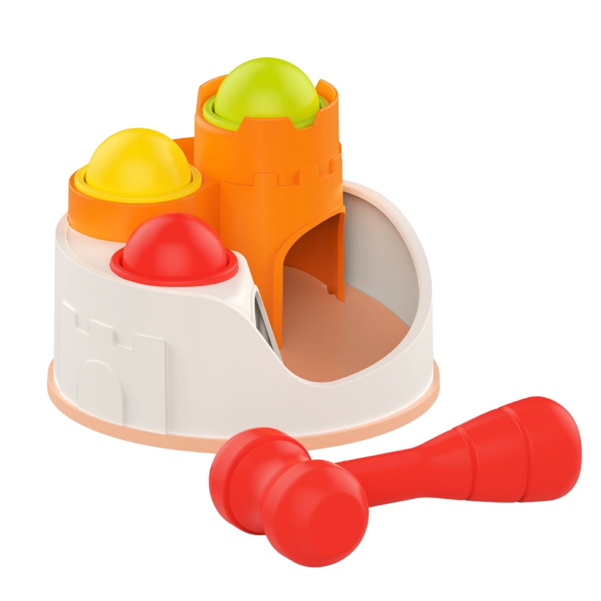 WOOPIE Baby Pilies Formos Kamuoliukų Plaktukas Lavinamasis Žaislas 12m+