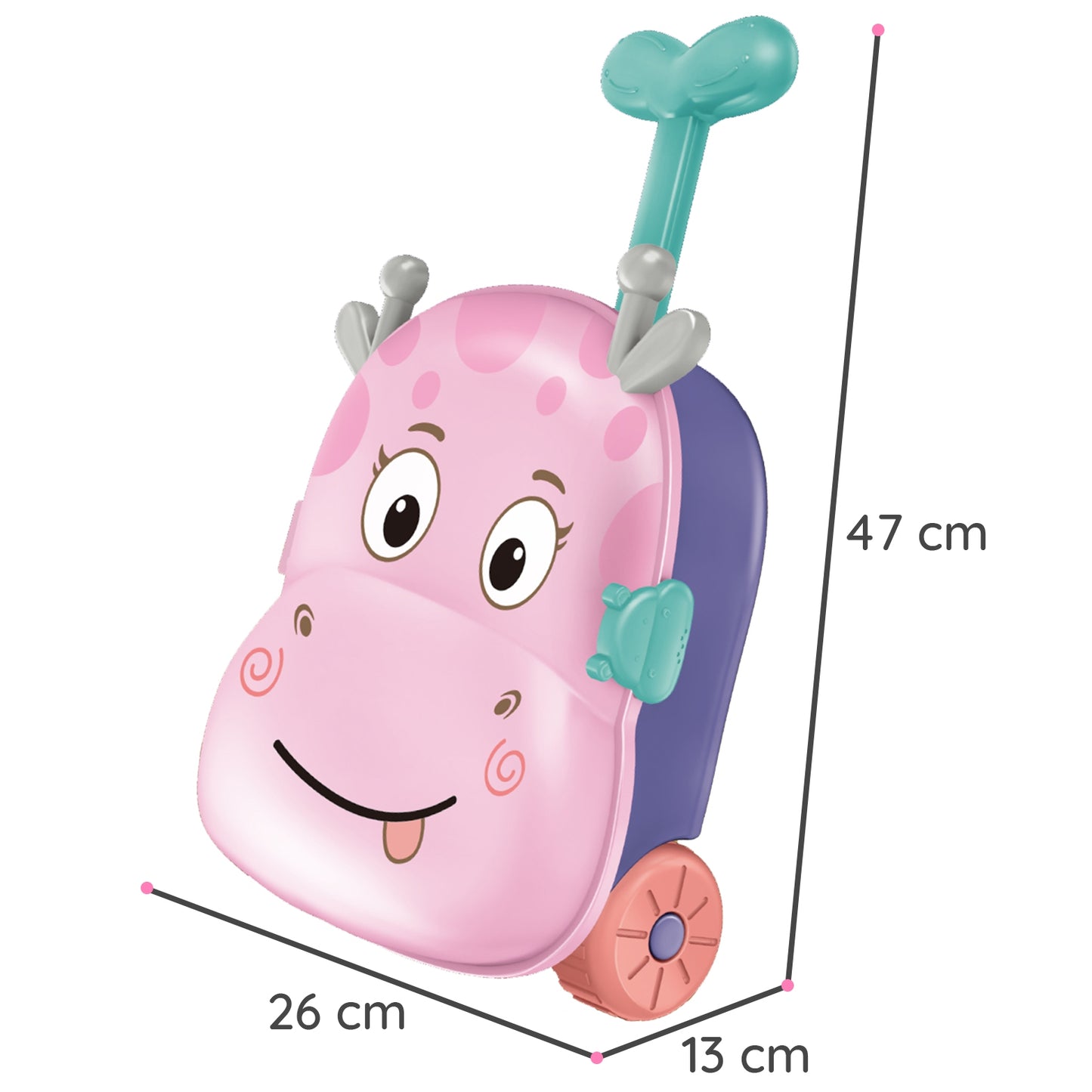 WOOPIE 3in1 smėlio ir vandens žaislų rinkinys lagamine „Elniuukas“ – dalys – vaizdas 7