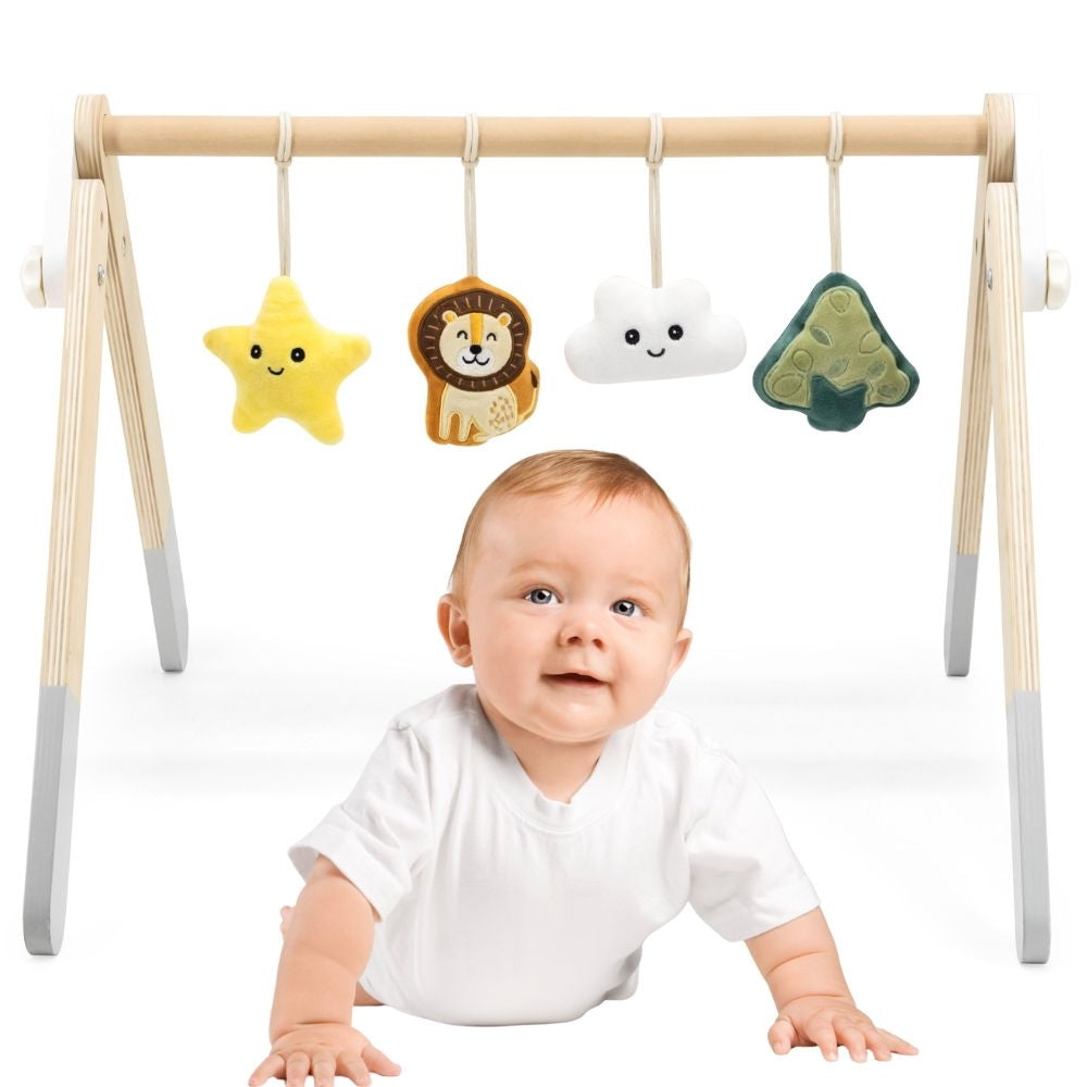 VIGA PolarB Lavinamasis medinis stovas kūdikiams (Baby Gym) – pagrindinis vaizdas