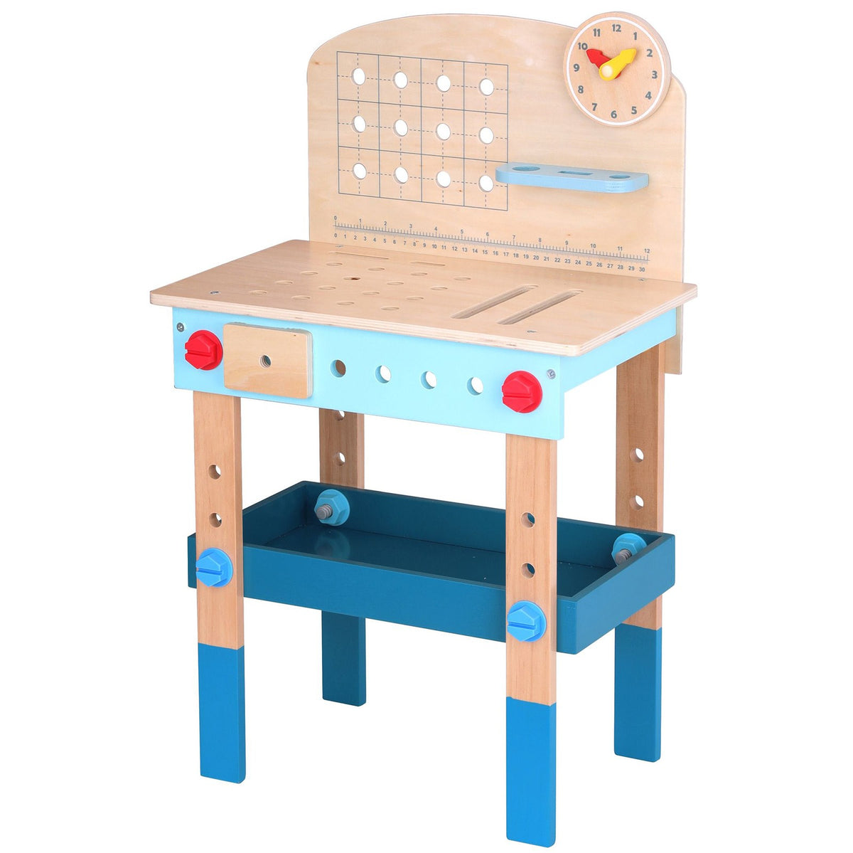 TOOKY TOY Medinis DIY Dirbtuvių Stalas Vaikams 48 Detalės