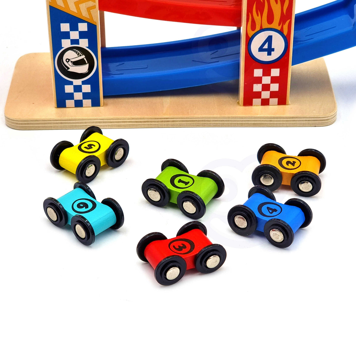 TOOKY TOY Spalvotas trasos kaskadinis takelis mašinėlėms