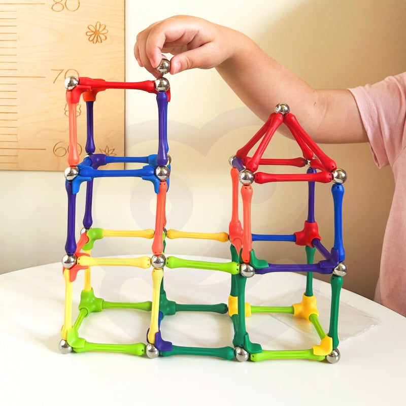 WOOPIE Magnetiniai Konstrukciniai Blokai Creative Puzzle 110 vnt.