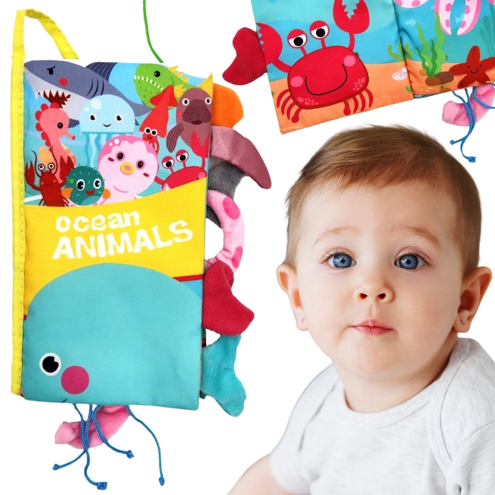 WOOPIE BABY Medžiaginė knygelė su jūros gyvūnų uodegėlėmis – pagrindinis vaizdas