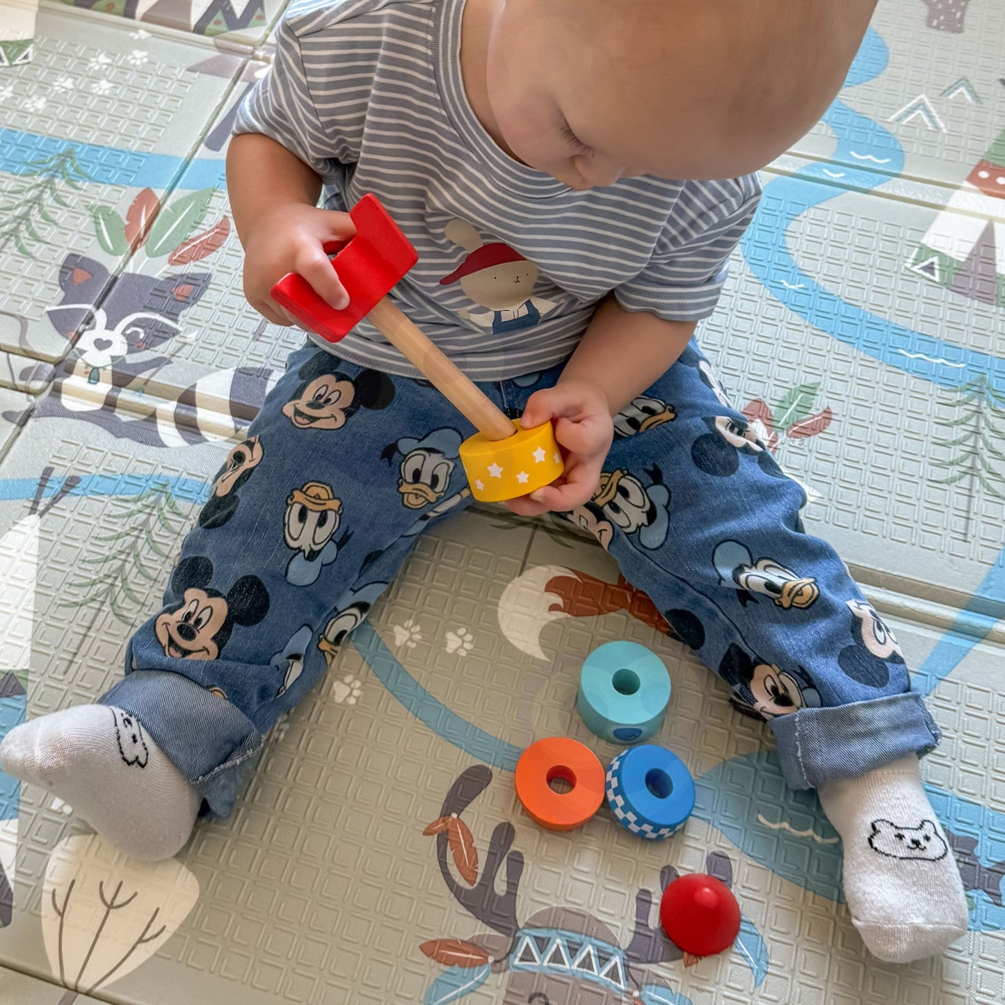 TOOKY TOY XXL Montessori edukacinė sensorinė dėžė 7in1 su įvairiais žaidimais – vaizdas 2