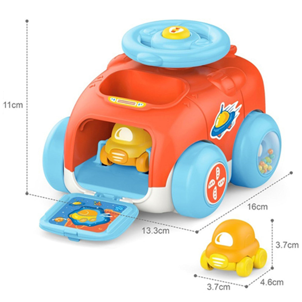 WOOPIE BABY Automobilis su Katapulta – Lavinamasis Rinkinys Vaikams