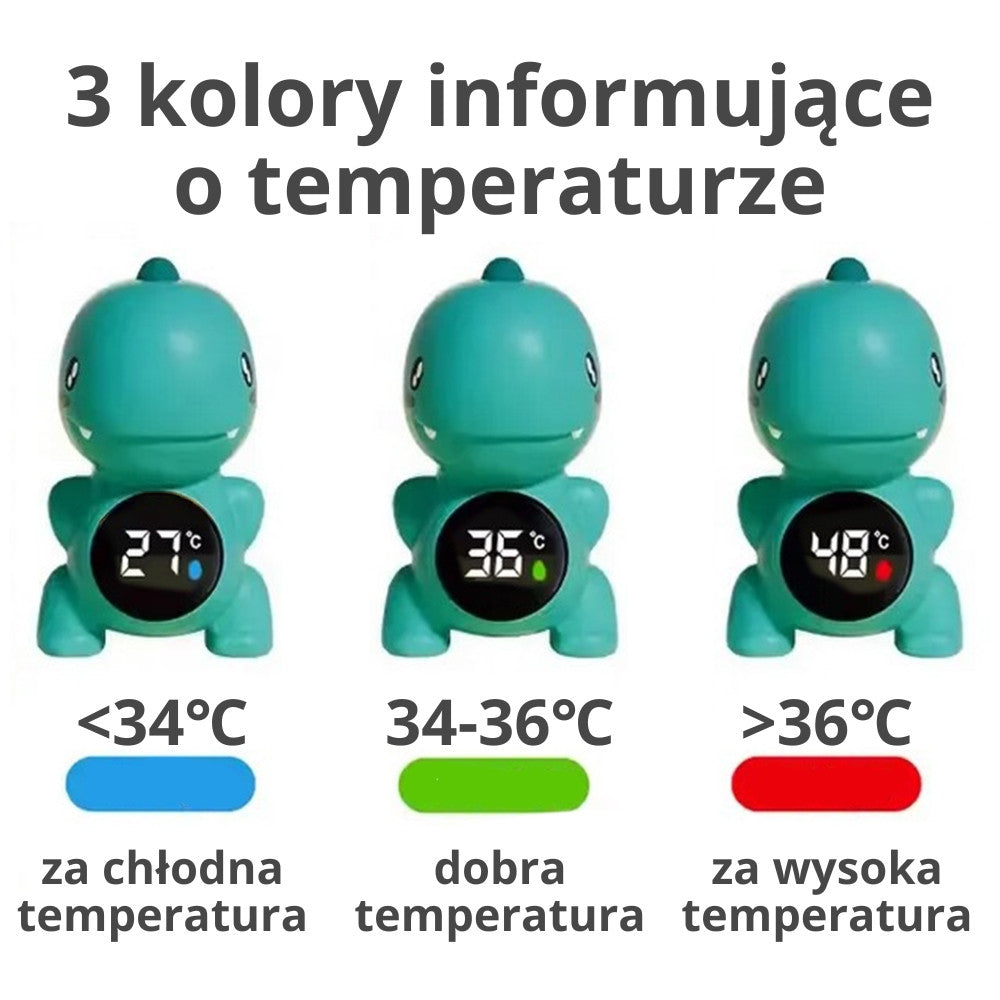 WOOPIE BABY Dinozauras - vandens temperatūros termometras mėlynas