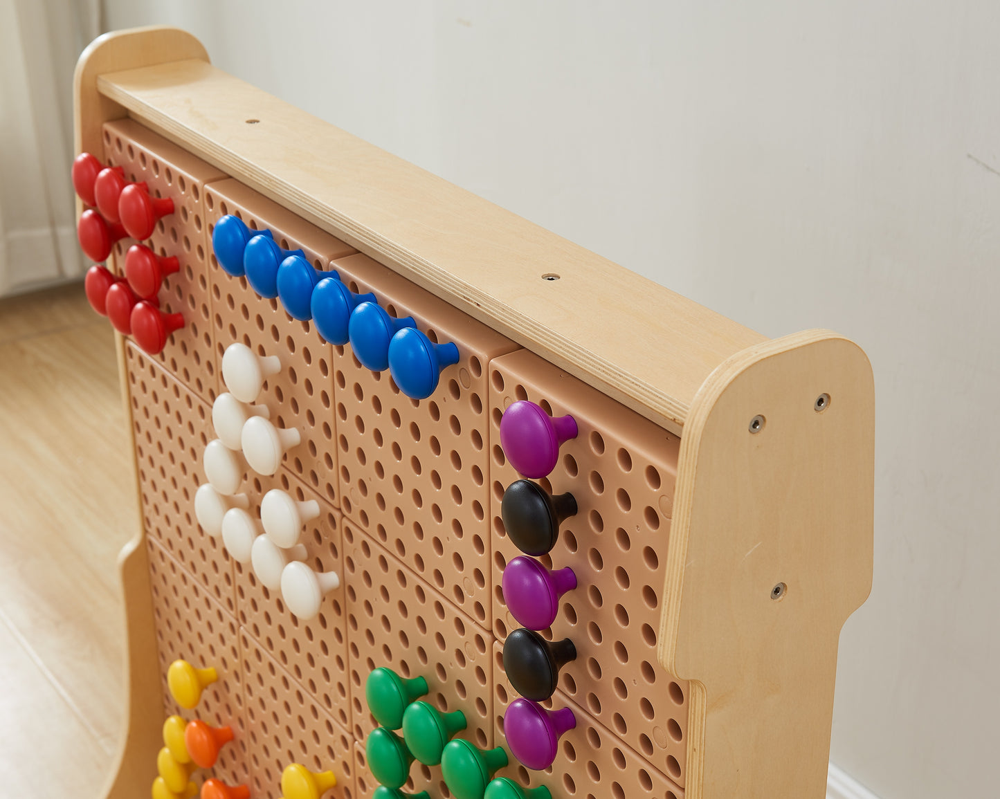 MASTERKIDZ Spalvoti Jumbo Kaištukiai STEM Lentai 128 vnt. 8 spalvos