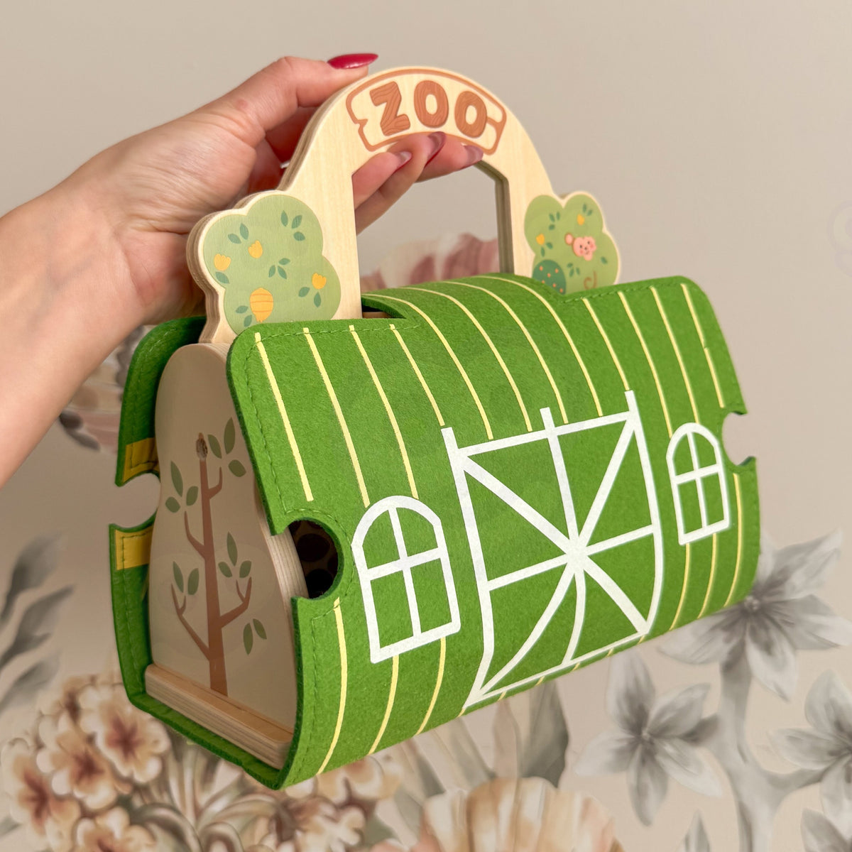 TOOKY TOY Mini Zoologijos Sodo Rinkinys Kelioninis Krepšys