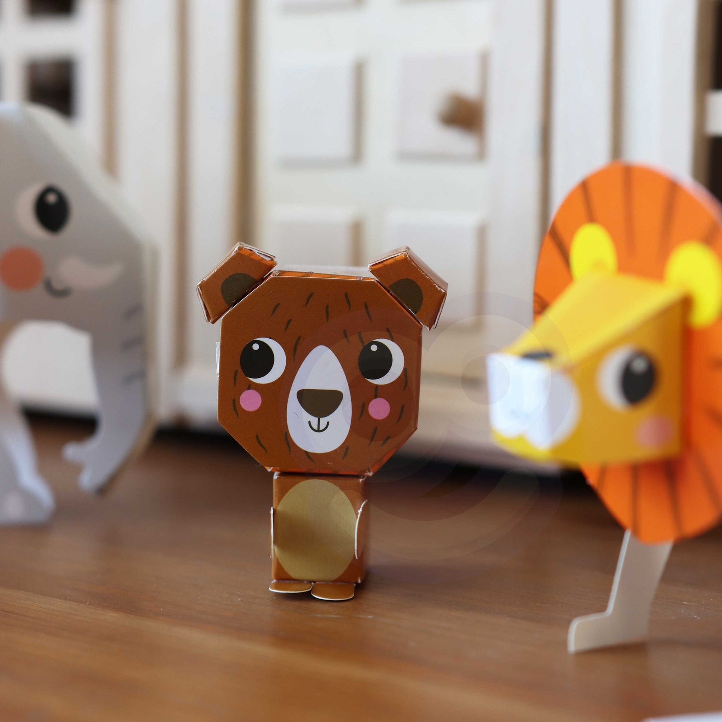 WOOPIE ART&FUN Kūrybinis rinkinys Origami 3D: 10 gyvūnėlių (Pasidaryk pats) – vaizdas 3