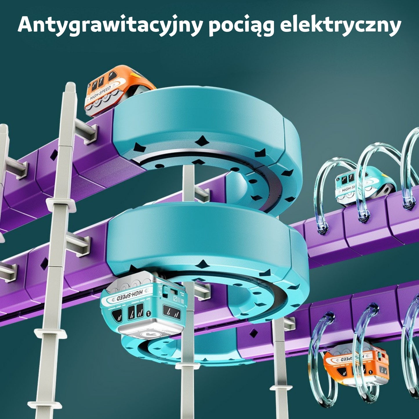 WOOPIE Magnetinė Trasa su Patraukimo Efektu STEM 39 dalys