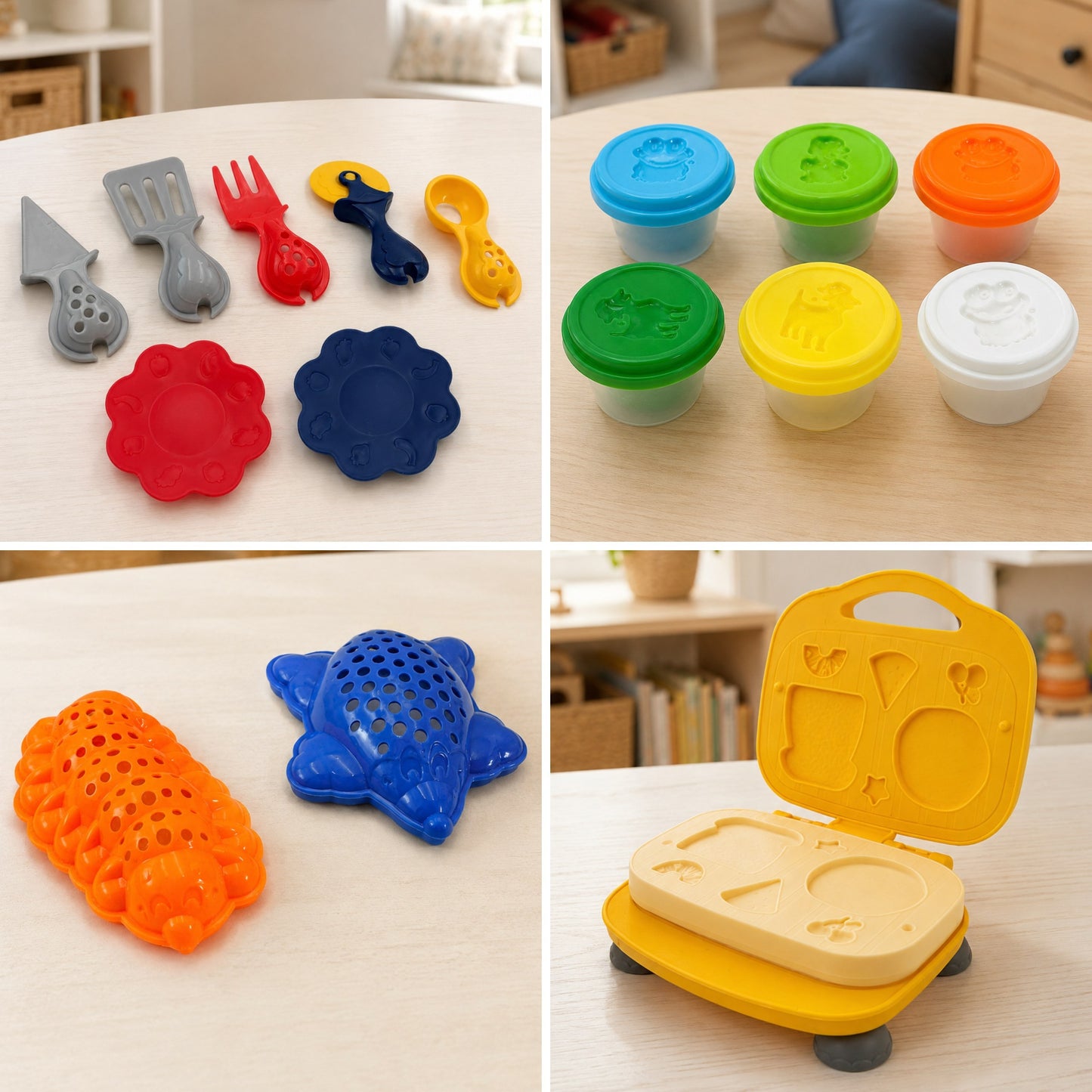 WOOPIE Plastilino Rinkinys Virtuvėlė Vaflių Aparatas 39 dalys