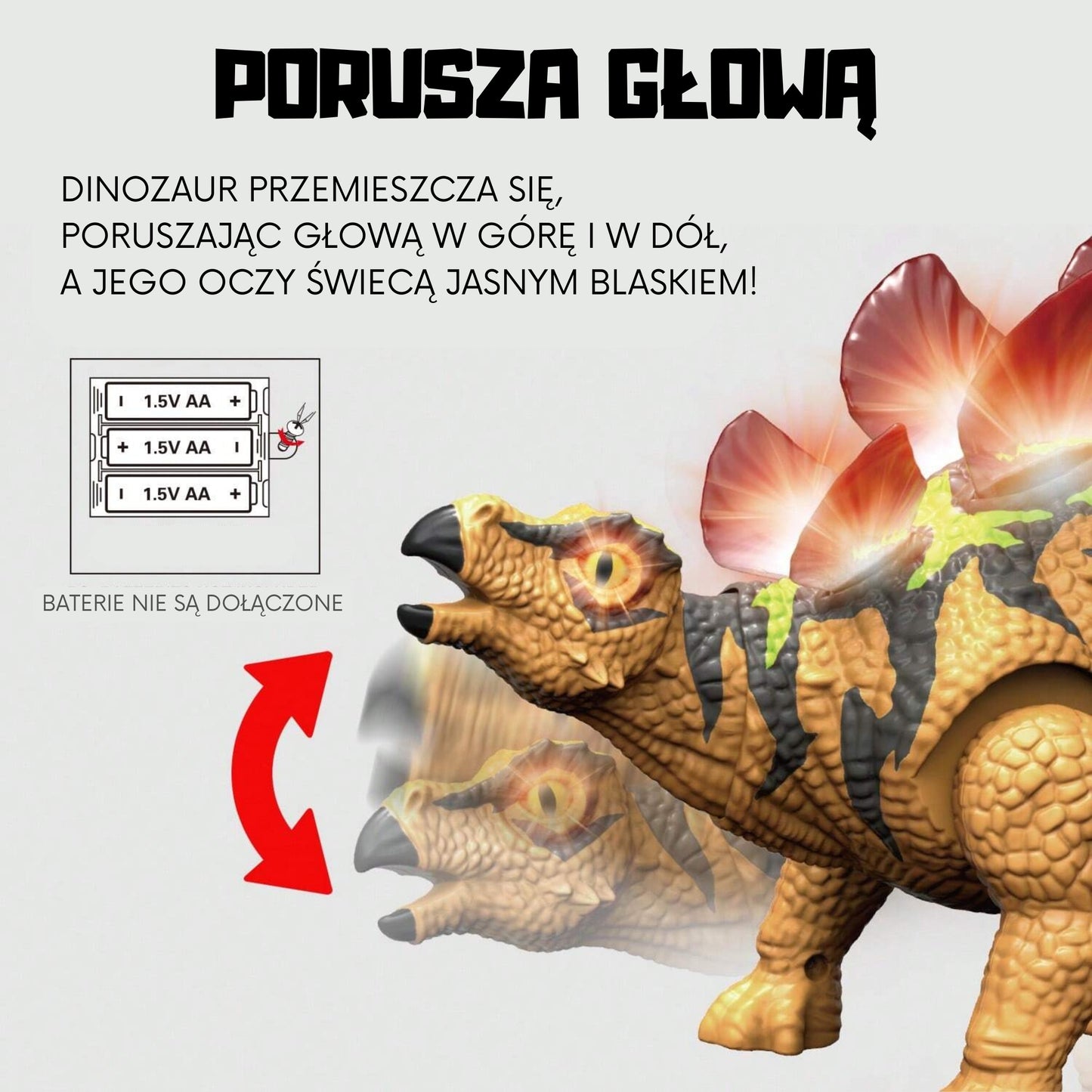 WOOPIE Nuotolinio Valdymo Dinozauras Stegozauras RC Robotas