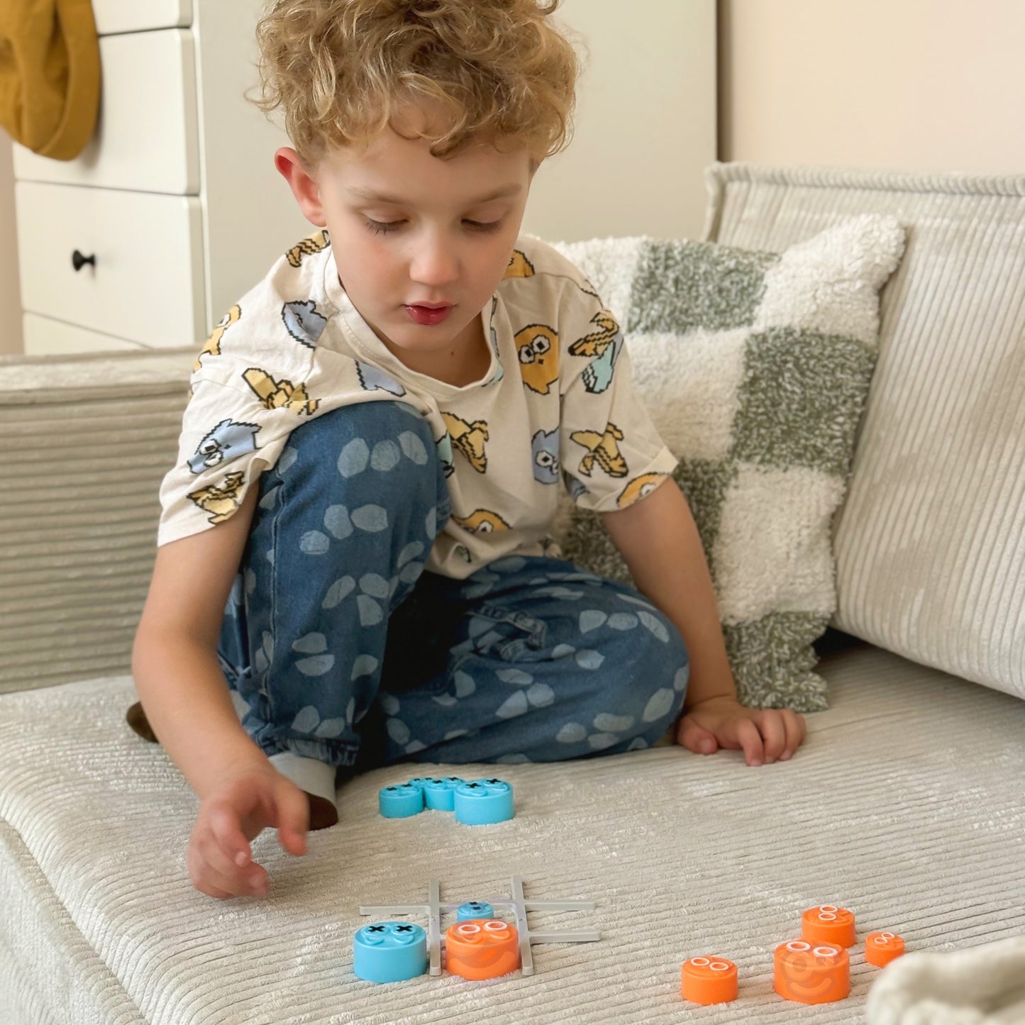 WOOPIE IQ Loginis nešiojamas žaidimas Kryžiukai-nuliukai Kačiukai dėžutėje – vaizdas 4